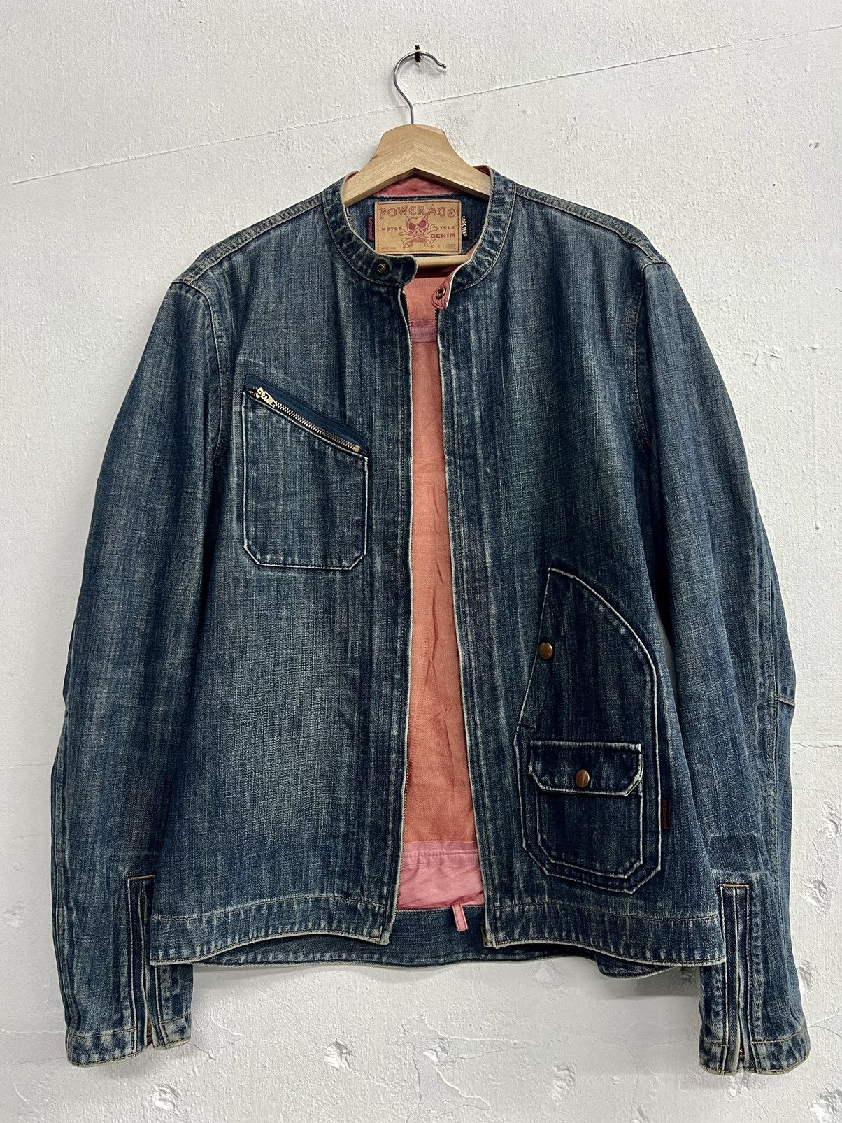 Goretex × Japanese Brand POWERAGE x GORETEX BIKER WATERPROOF JACKET DENIM Size US XL / EU 56 / 4 - 14 Thumbnail