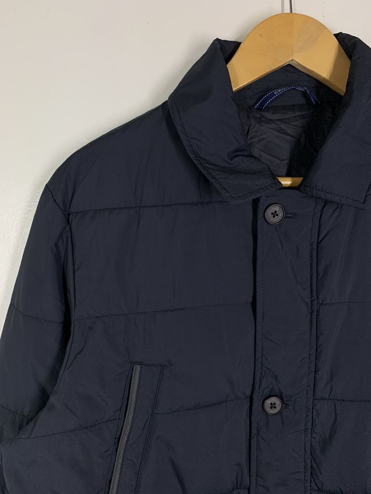 Vintage Crocodile Long Quilted Jacket