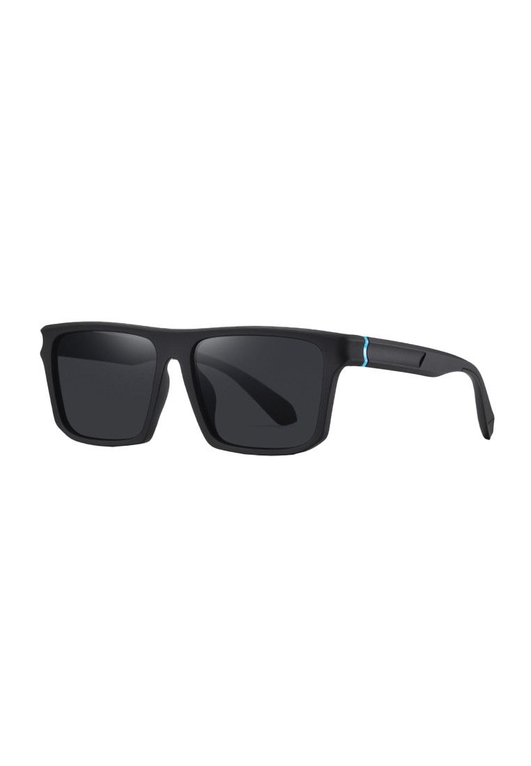 Other Black Round Frame Grey Lens Polarized Sunglasses UV 400 Size ONE SIZE - 1 Thumbnail