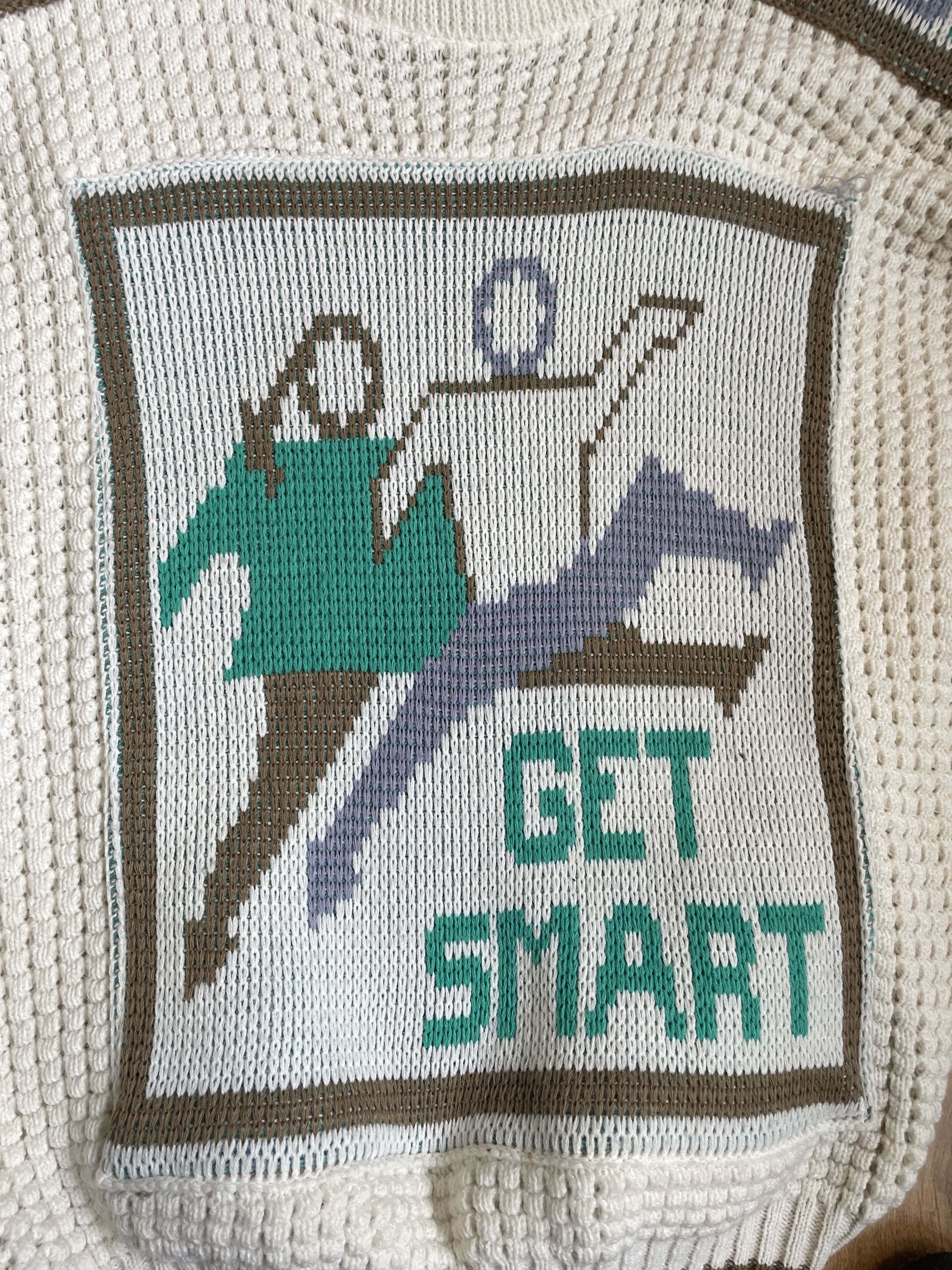 Vintage Vintage 80's Made in England Get Smart Chunky Sweater Size US L / EU 52-54 / 3 - 6 Thumbnail