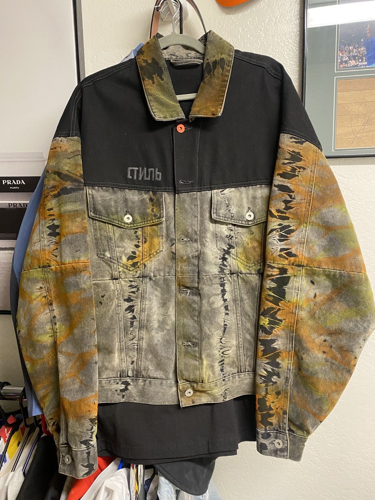 Heron Preston Heron Preston Tie-Dye Denim Jacket Size US L / EU 52-54 / 3 - 1 Thumbnail
