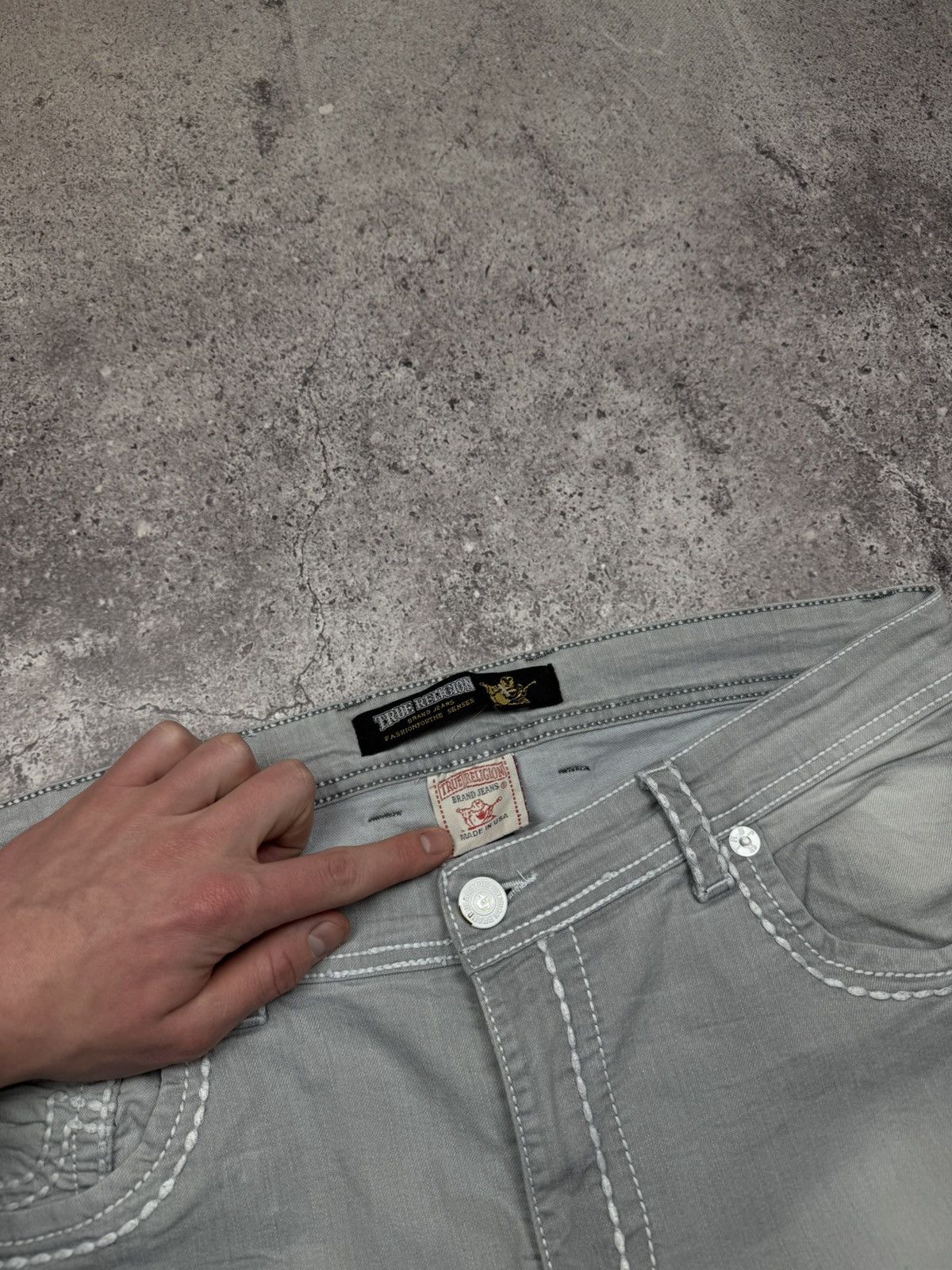 True Religion Vintage True Religion Y2K Baggy Flared Japanese Silver Jeans Size US 36 / EU 52 - 6 Thumbnail