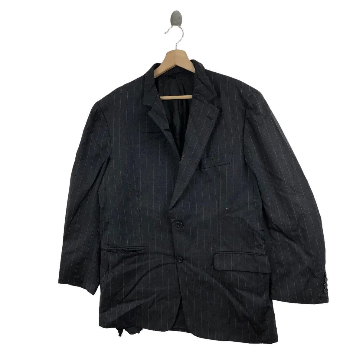 Burberry Vtg BURBERRY LONDON Norman Stockton Striped Blazer 2 Button Size 44R - 4 Thumbnail
