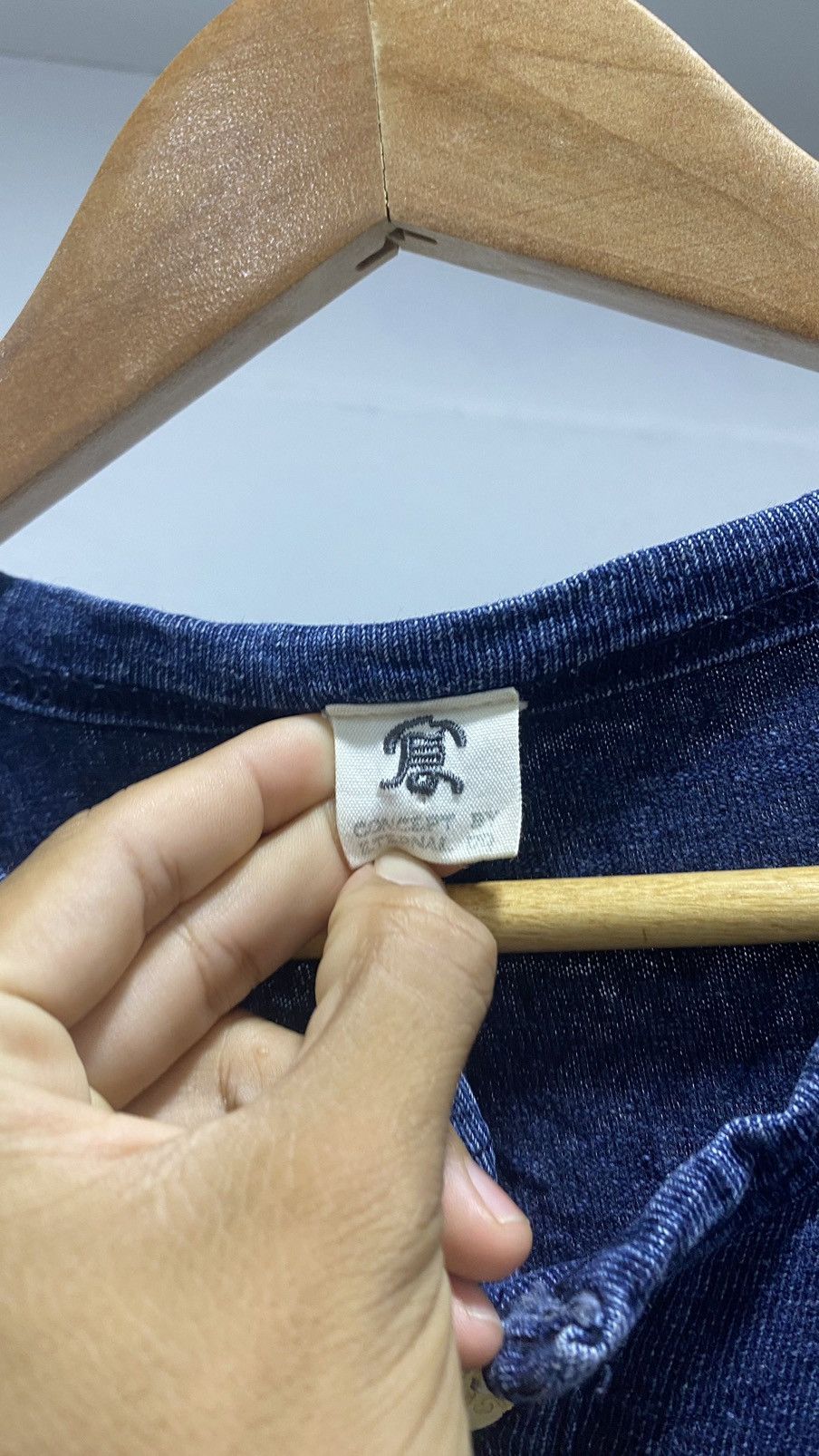 Indigo Distressed Indigo Japan Kura Shi Shi like Kapital Size US XL / EU 56 / 4 - 11 Thumbnail