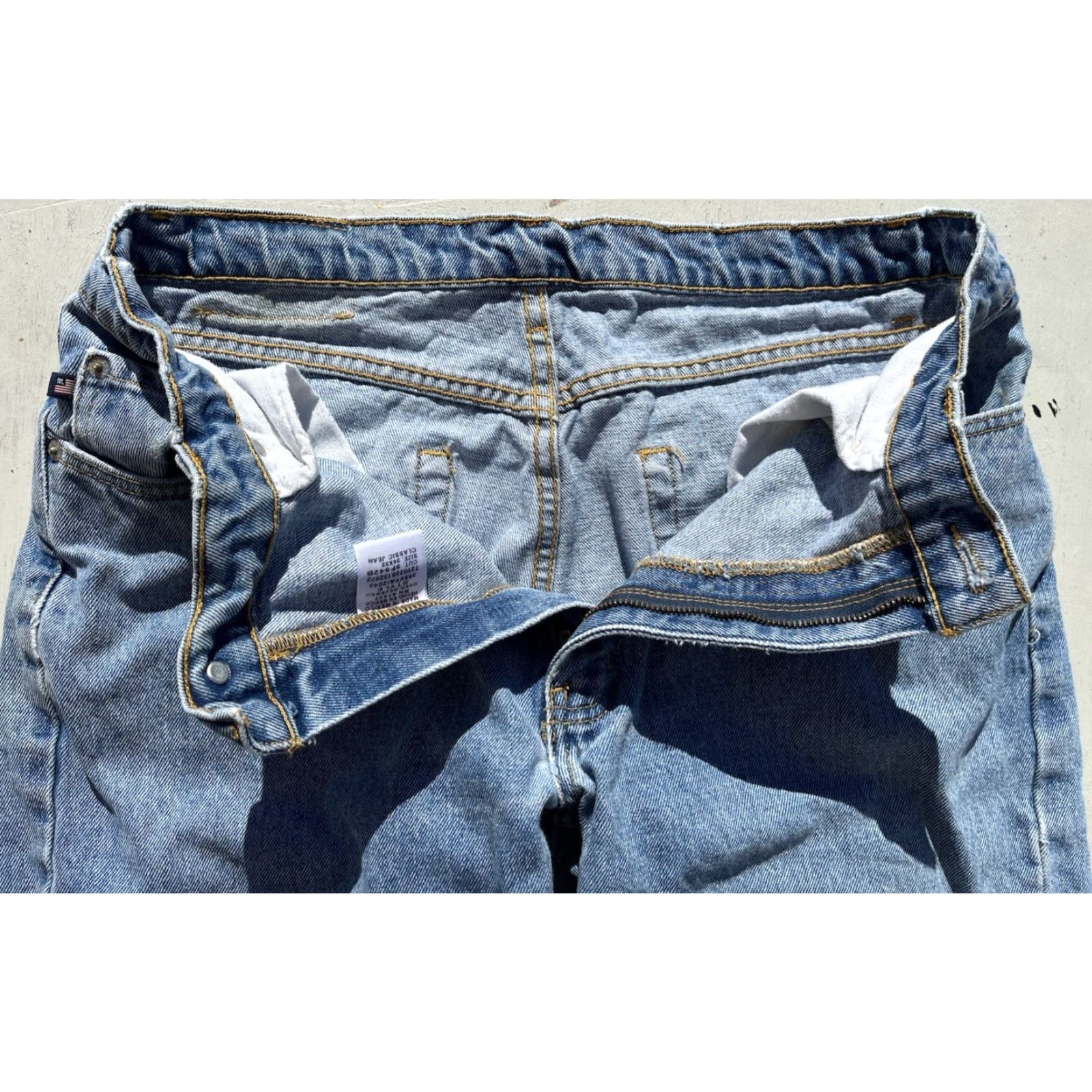 Ralph Lauren Ralph Lauren Jeans Blue Straight Leg 34x32 Zip Logo Icon 50s James Dean Mens Size US 34 / EU 50 - 4 Thumbnail