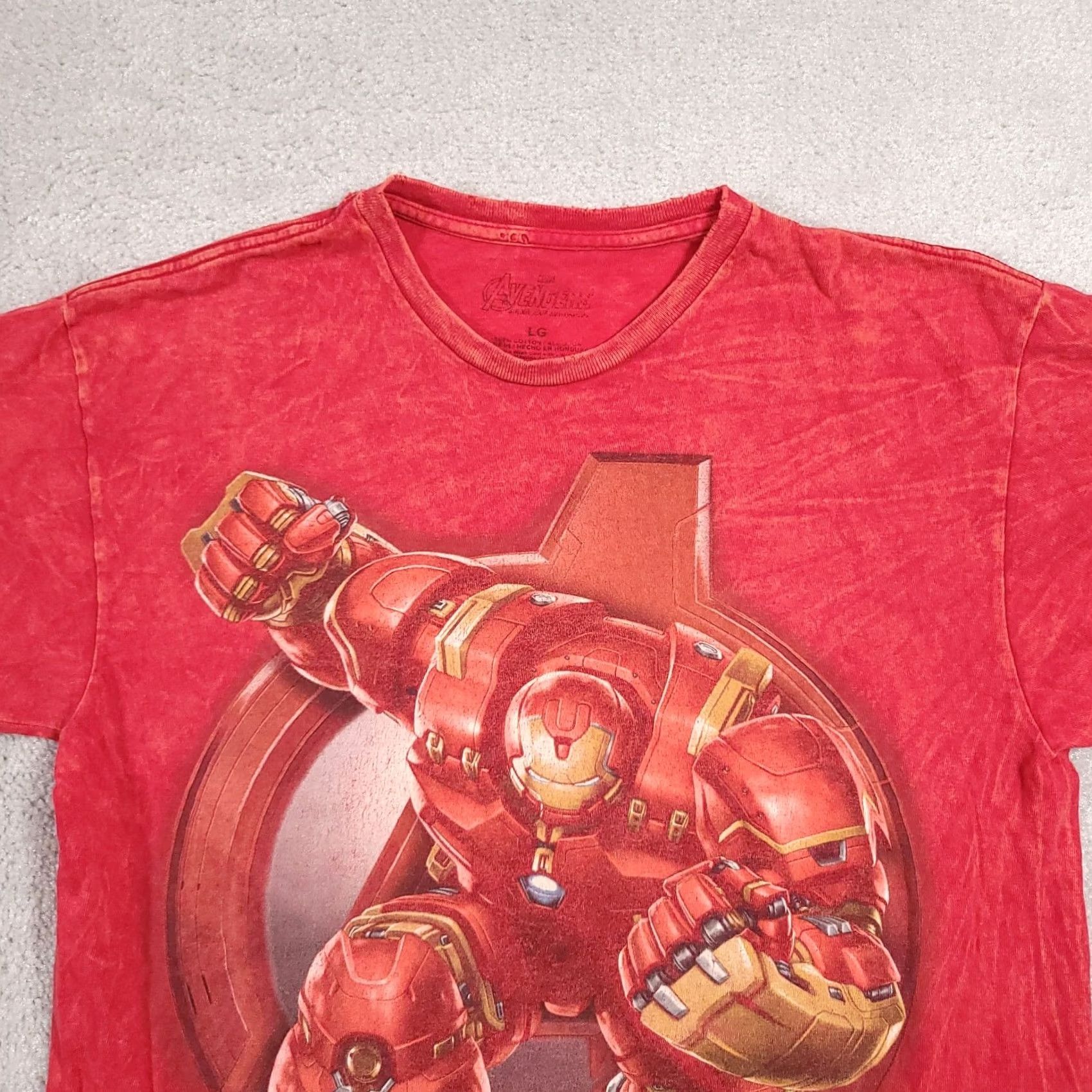 Vintage VINTAGE Marvel Avengers T Shirt Mens L Red Iron Man Short Sleeve Graphic Tie-Dye Size US L / EU 52-54 / 3 - 3 Thumbnail