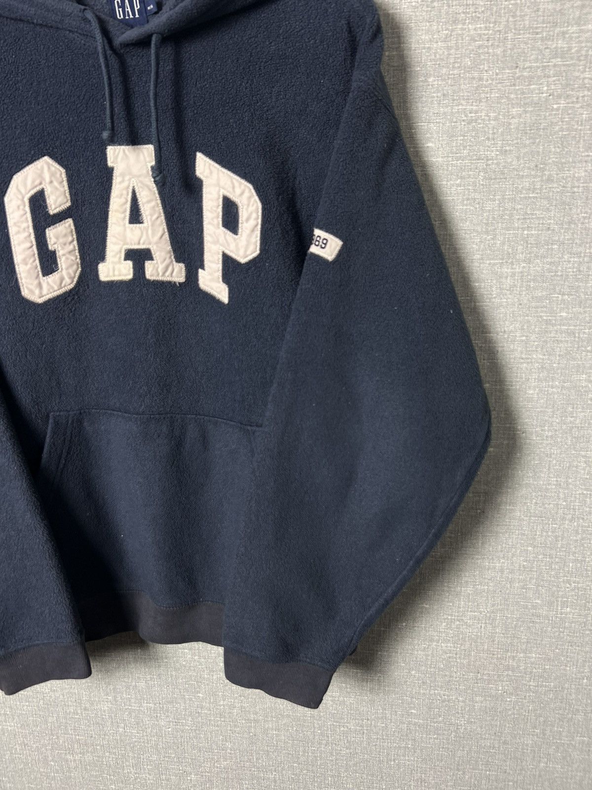 Gap × Vintage Vintage Gap Pullover Fleece Oversized Hoodie Big Logo Size M Size US M / EU 48-50 / 2 - 8 Thumbnail