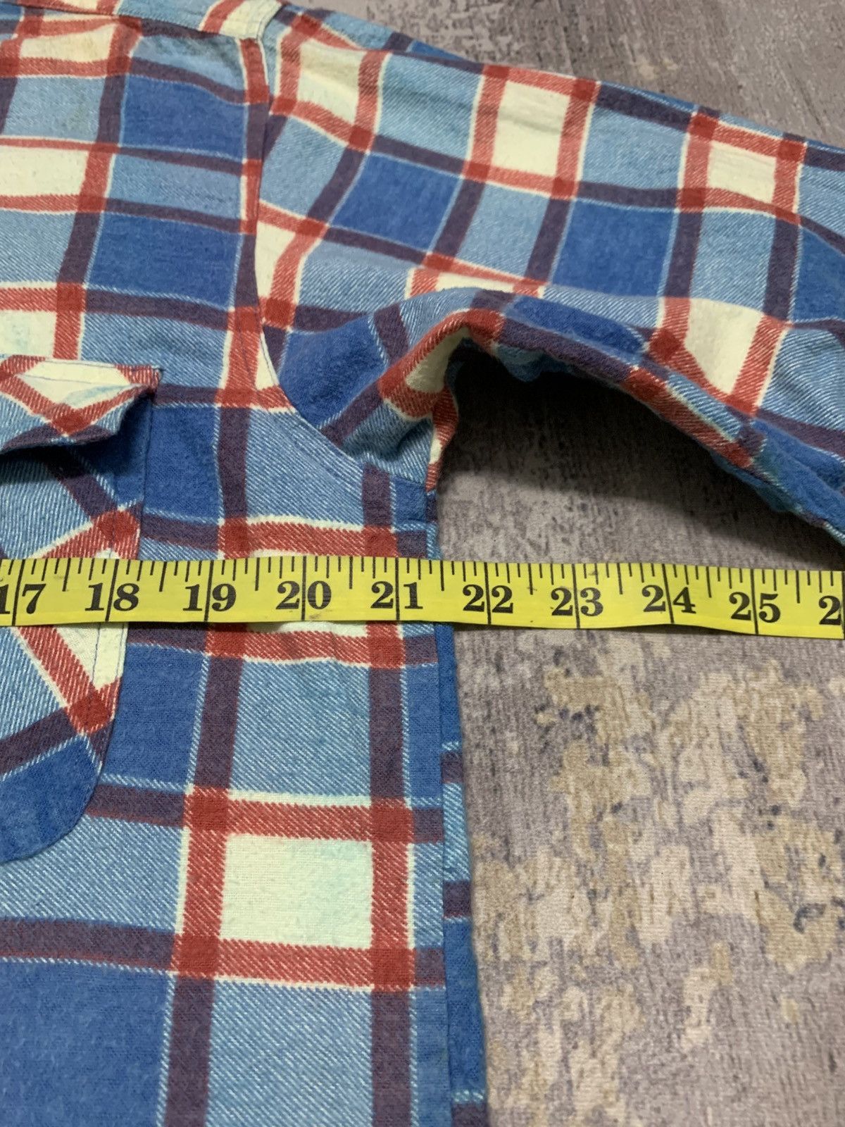 Flannel Vintage GB Company Blue Plaid Flannel Shirt Grunge Size US M / EU 48-50 / 2 - 8 Thumbnail