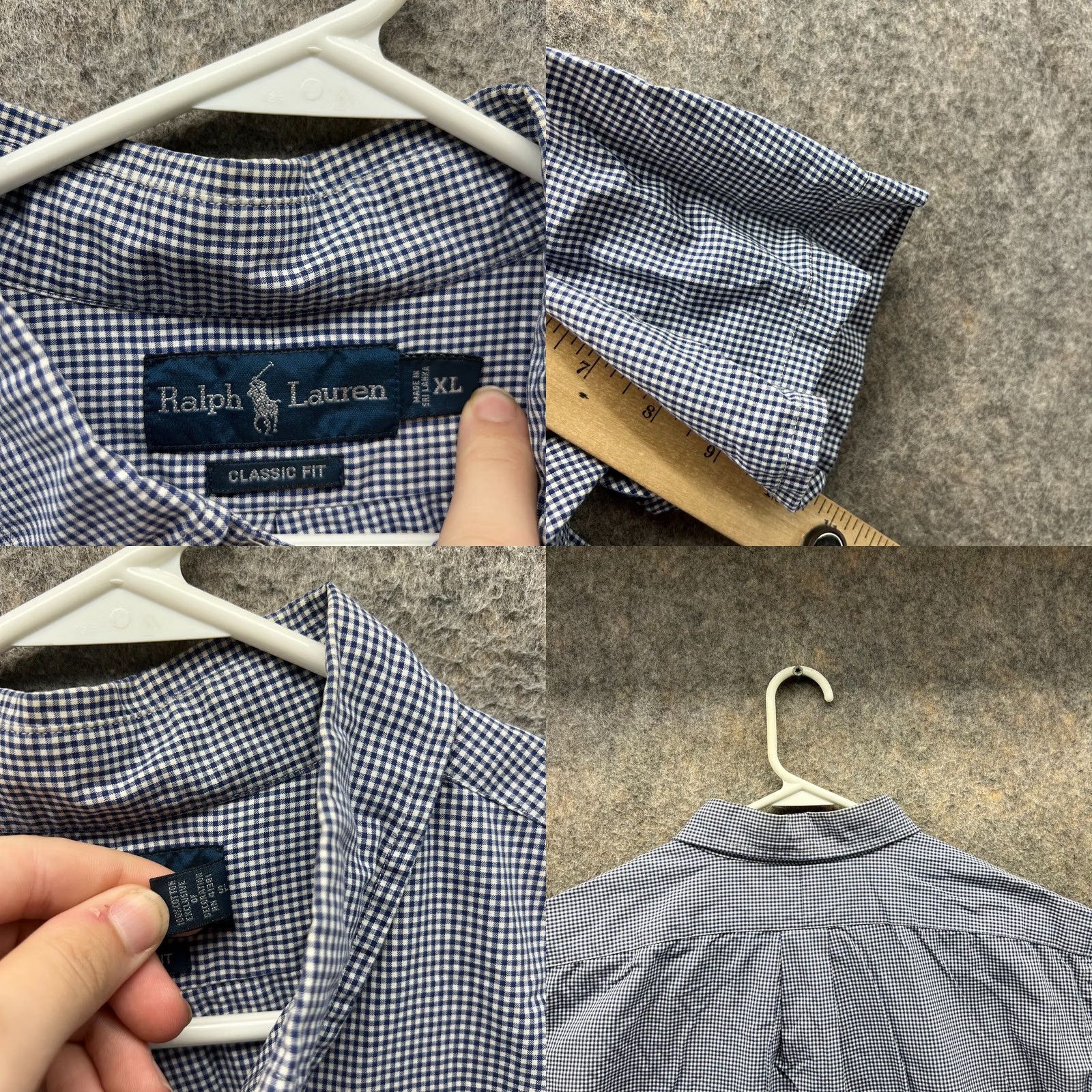 Ralph Lauren Ralph Lauren Shirt Men XL Blue Casual Button-Down Gingham Pony Short Sleeve Vtg Size US XL / EU 56 / 4 - 8 Thumbnail