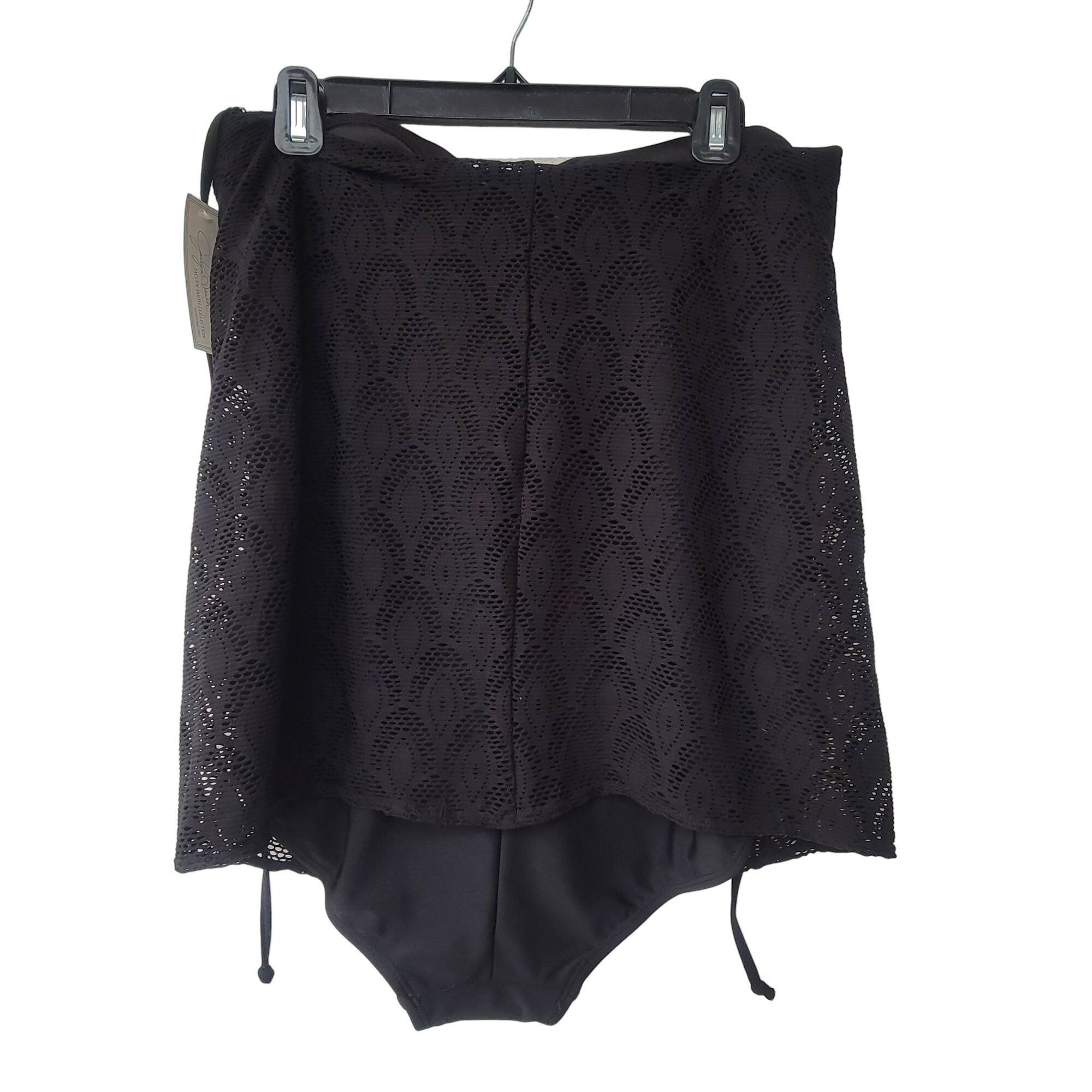 Other ⭐Jaclyn Smith Collection Sz 14 Swimsuit One Piece Black Mesh Size XL / US 12-14 / IT 48-50 - 2 Thumbnail