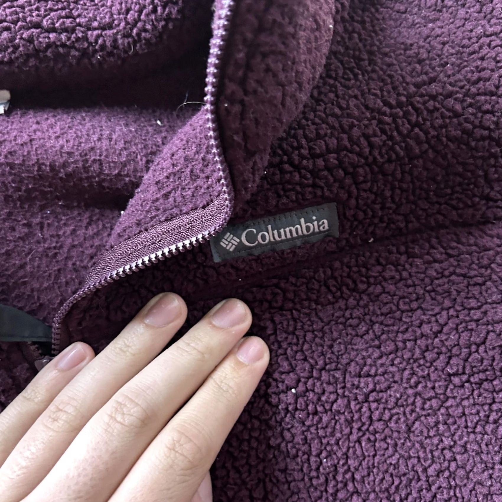 Vintage Columbia Fleece Jacket Womens Large Purple Full Zip Pockets Casual Outdoor Size L / US 10 / IT 46 - 2 Thumbnail