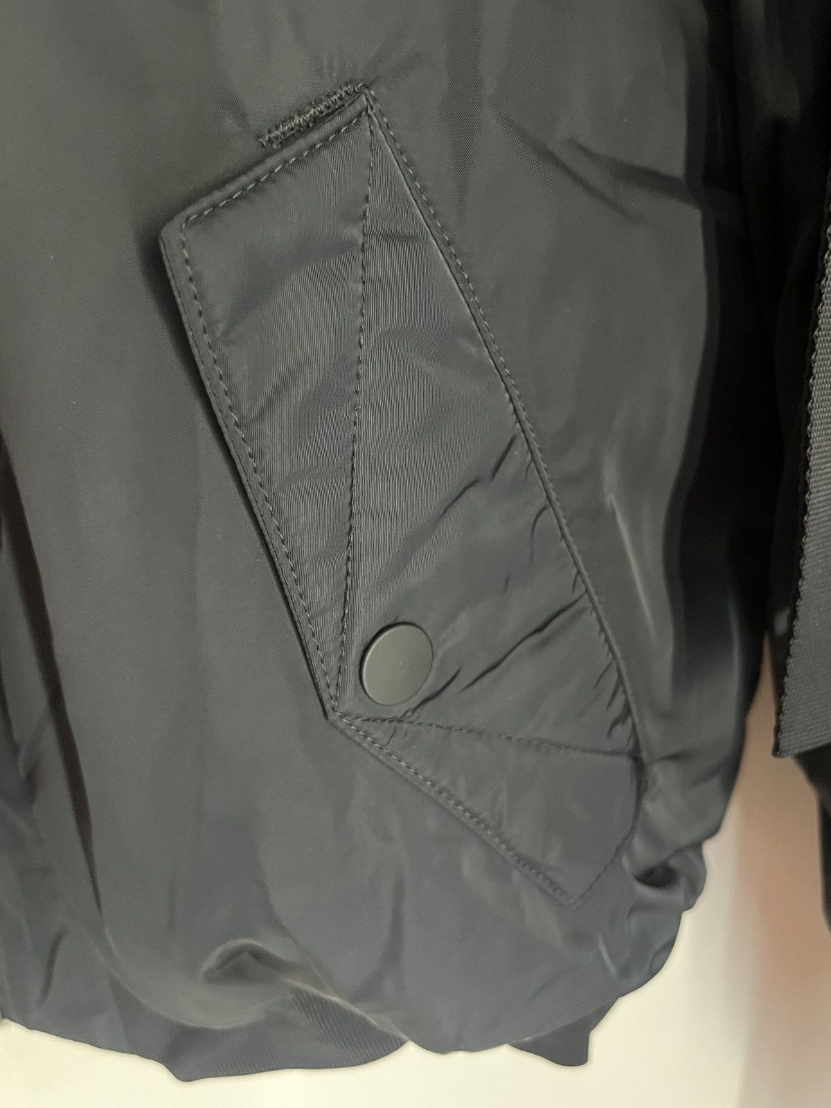 Jordan Brand × Nike NWT Women's Nike Jordan Black Bomber Flight Jacket L Size L / US 10 / IT 46 - 4 Thumbnail