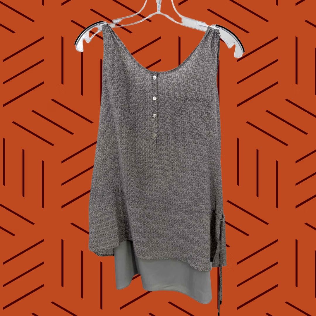 Calvin Klein Calvin Klein Tank Top Gray Size 14 Regular Womens Size XL / US 12-14 / IT 48-50 - 1 Thumbnail