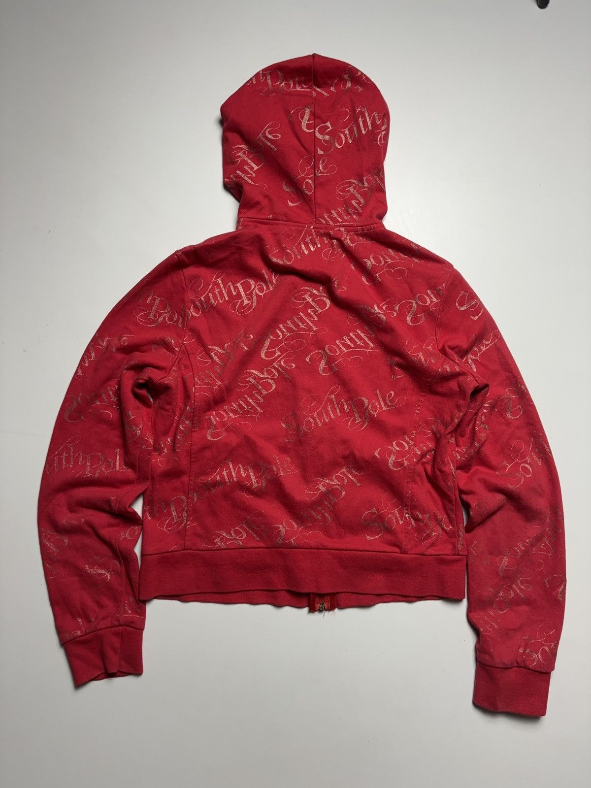 Southpole × Vintage VINTAGE SOUTHPOLE PRINTED CROPPED ZIP HOODIE 00s Size L / US 10 / IT 46 - 2 Thumbnail