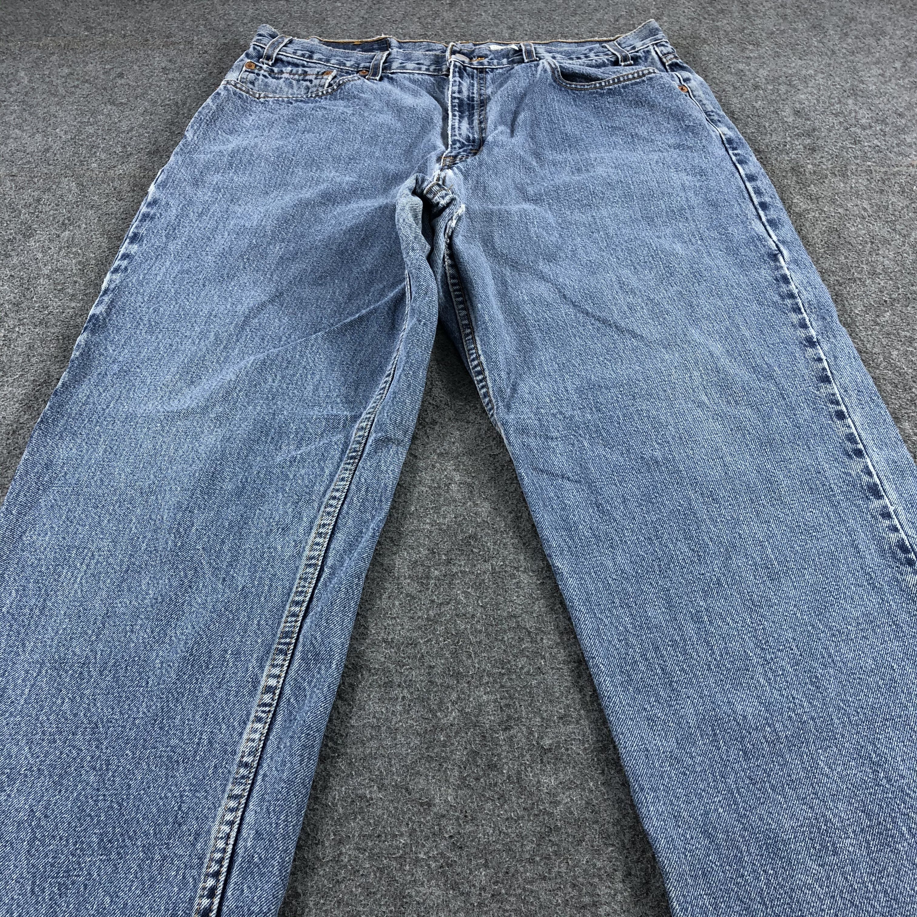 Levi's × Vintage Vintage 90s Blue Wash Levis 550 Jeans-JM1684 Size US 35 - 3 Thumbnail