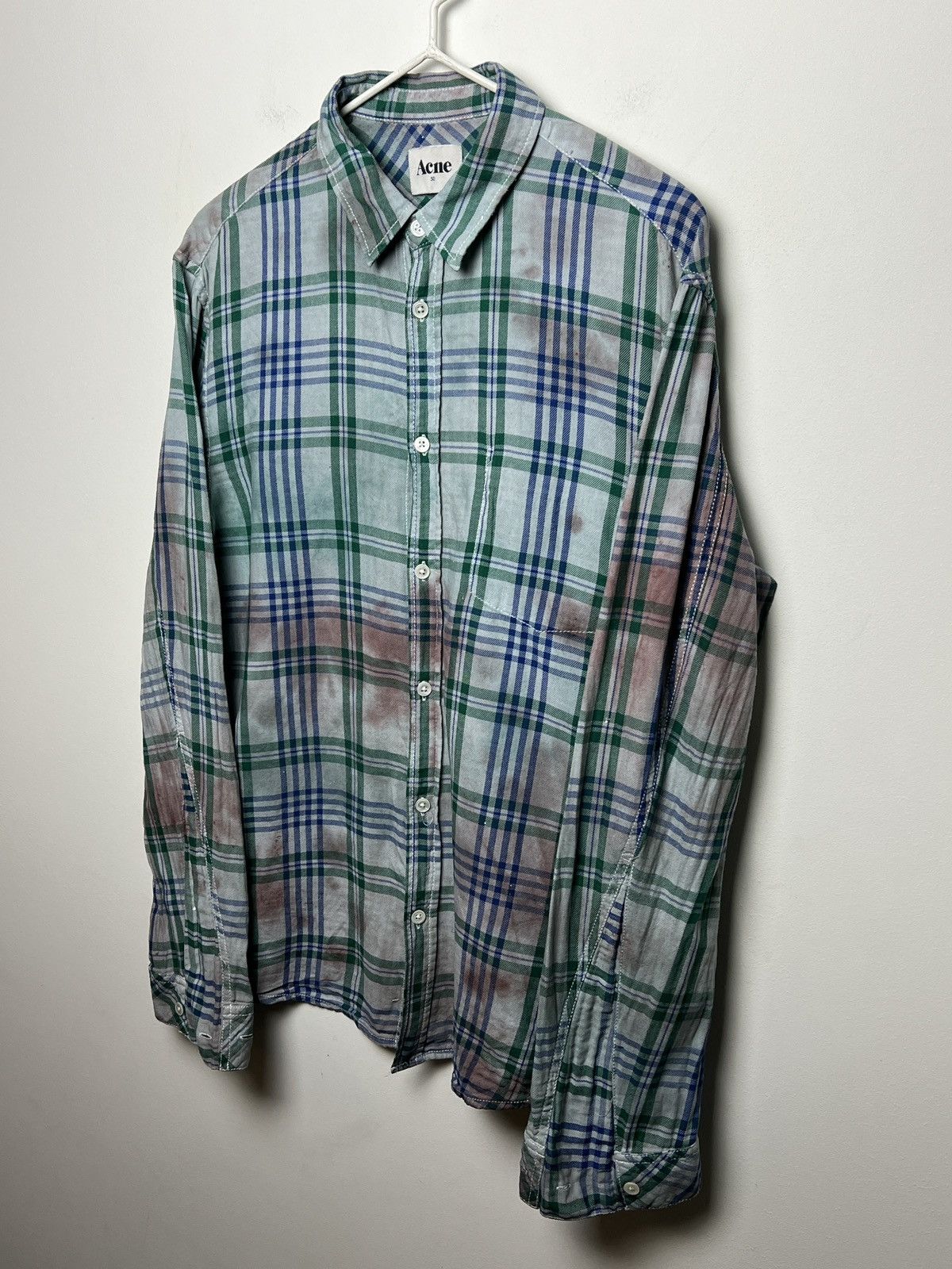 Acne Studios acne vintage travis plaid shirt tie dye y2k Size US M / EU 48-50 / 2 - 3 Thumbnail