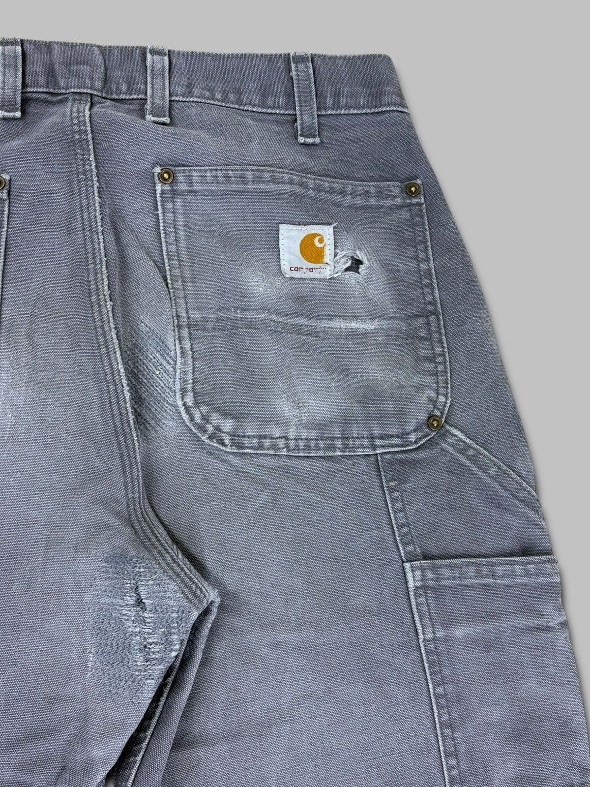 Carhartt Carhartt Distressed Double Knee Pants Workwear Jeans Size US 34 / EU 50 - 11 Thumbnail