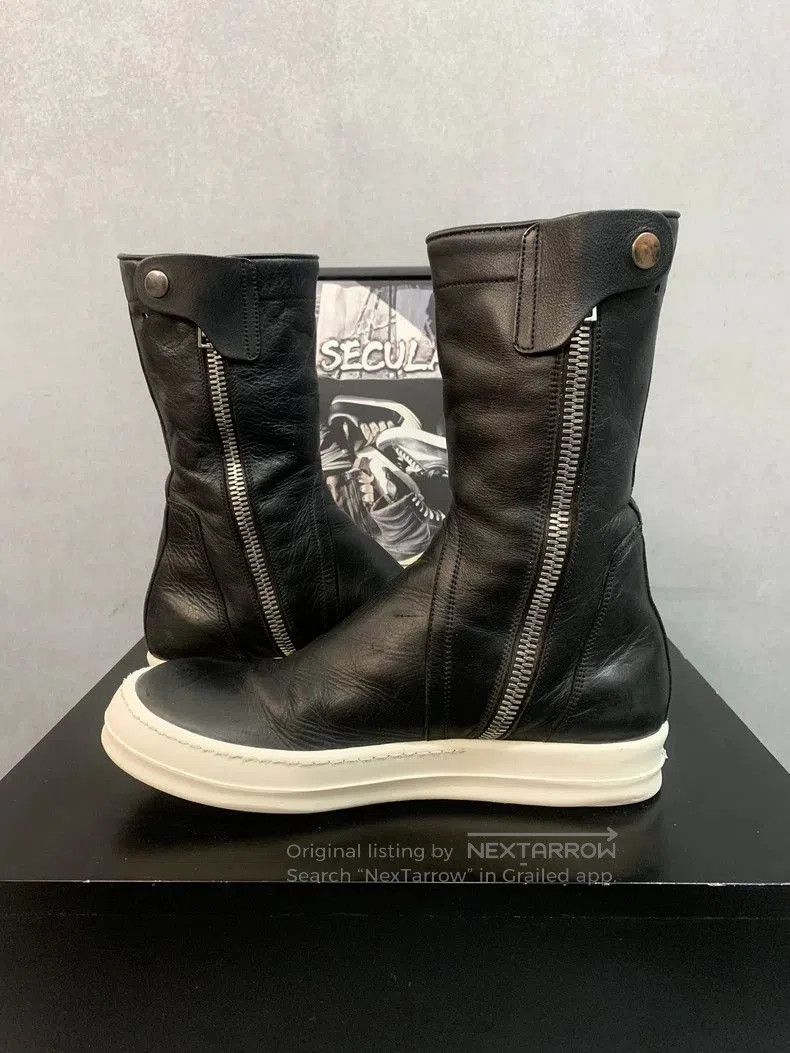 Rick Owens Rick Owens Black Leather High Boots. Size US 7 / EU 40 - 6 Thumbnail
