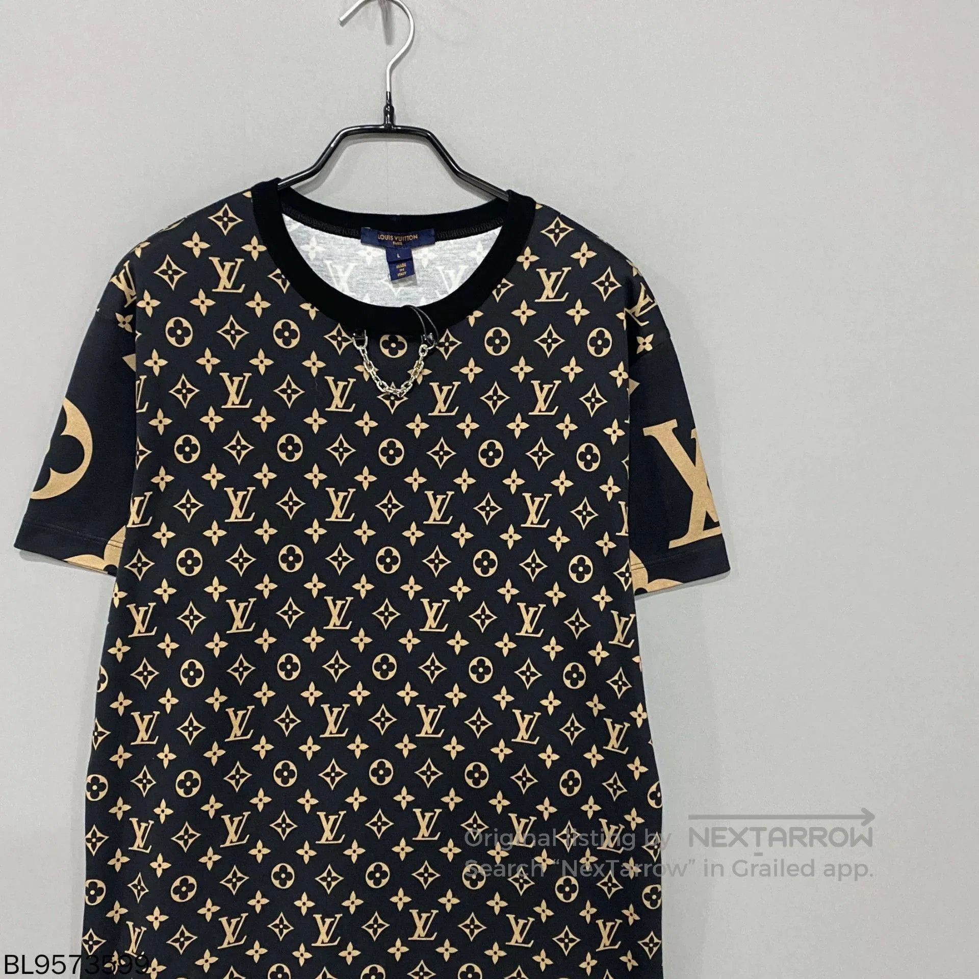 Louis Vuitton Louis Vuitton Black Gold Monogram Short Sleeve. Size US L / EU 52-54 / 3 - 2 Thumbnail