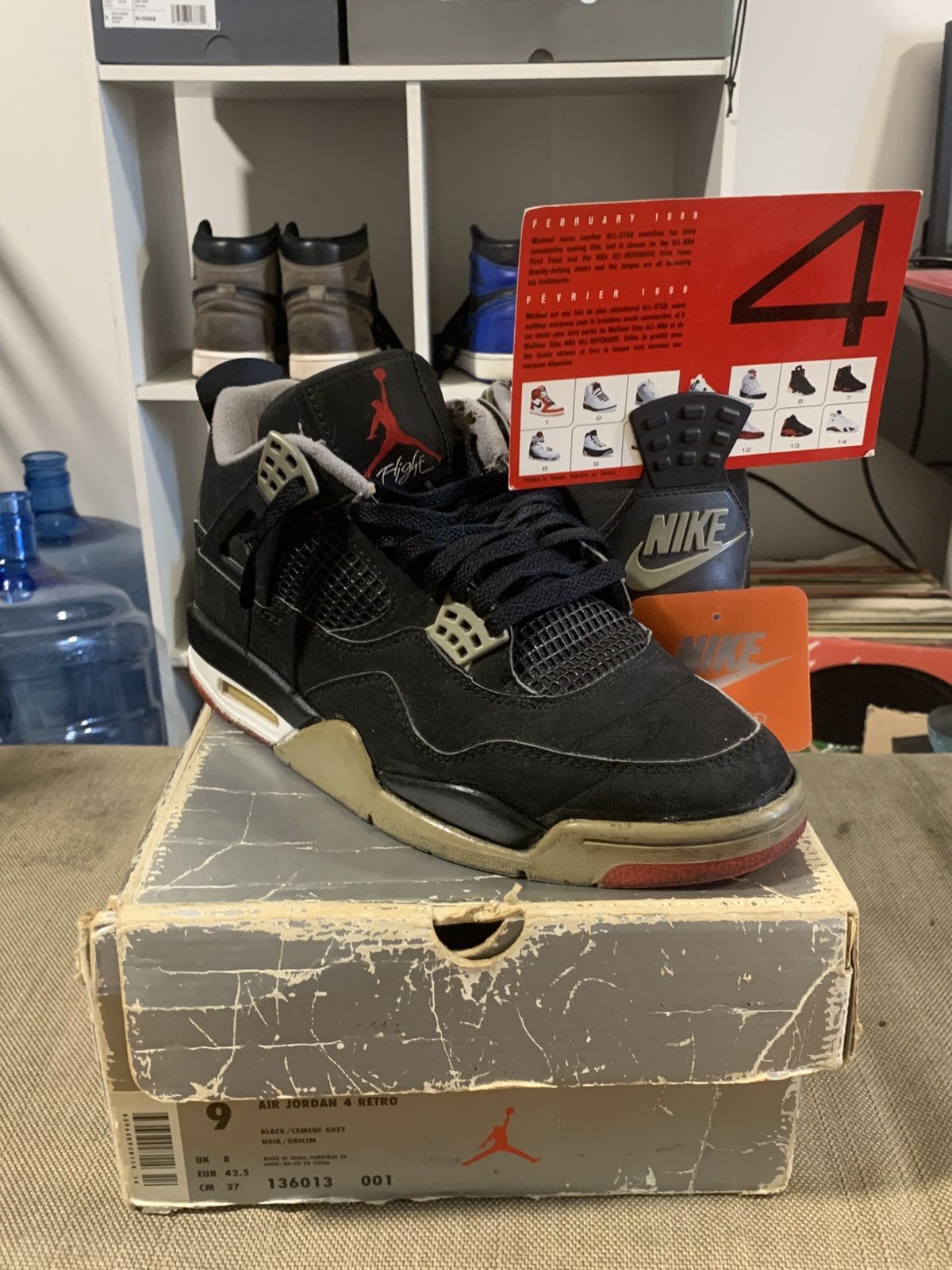 Nike Nike Air Jordan 1999 Bred 4 OG ALL Size US 9 / EU 42 - 1 Thumbnail