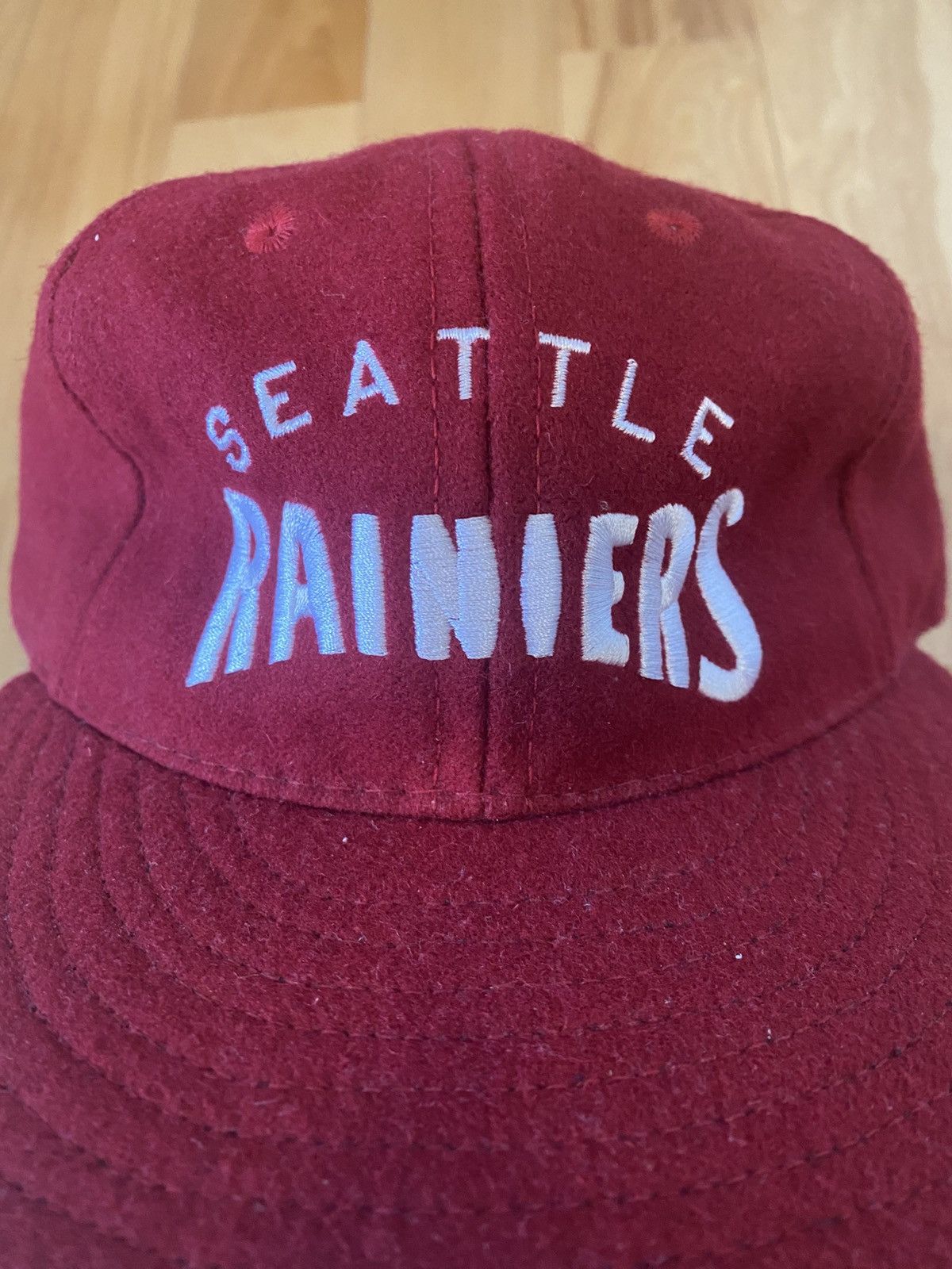 Ebbets Field Flannels Ebbets Seattle Rainiers Wool Baseball Cap Size ONE SIZE - 4 Thumbnail