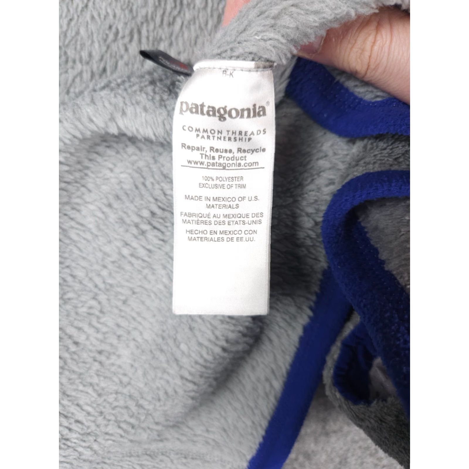 Patagonia Patagonia Re-Tool Vest Womens Small Gray Full Zip Fleece Outdoor Hiking Size S / US 4 / IT 40 - 5 Thumbnail
