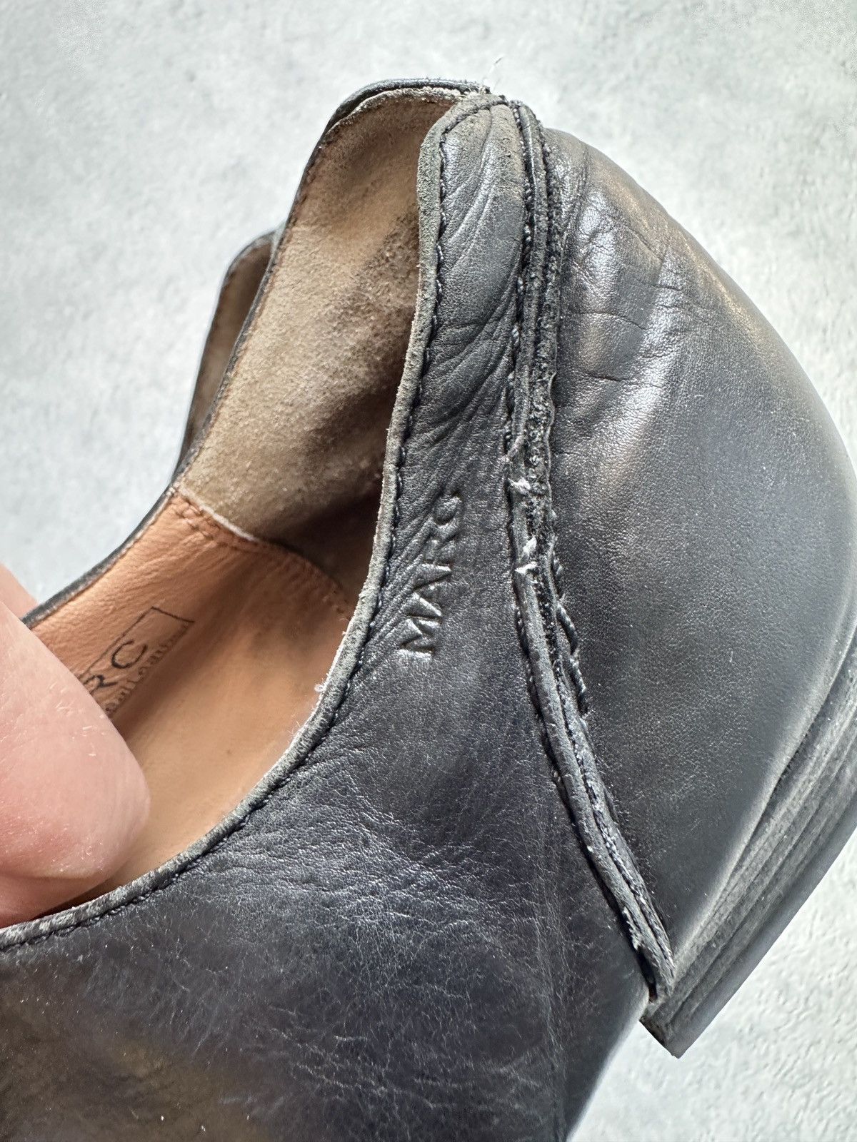 Japanese Brand Avant Garde Japanese Style Leather Shoes Asymmetrical Heels Size US 7.5 / EU 40-41 - 17 Thumbnail