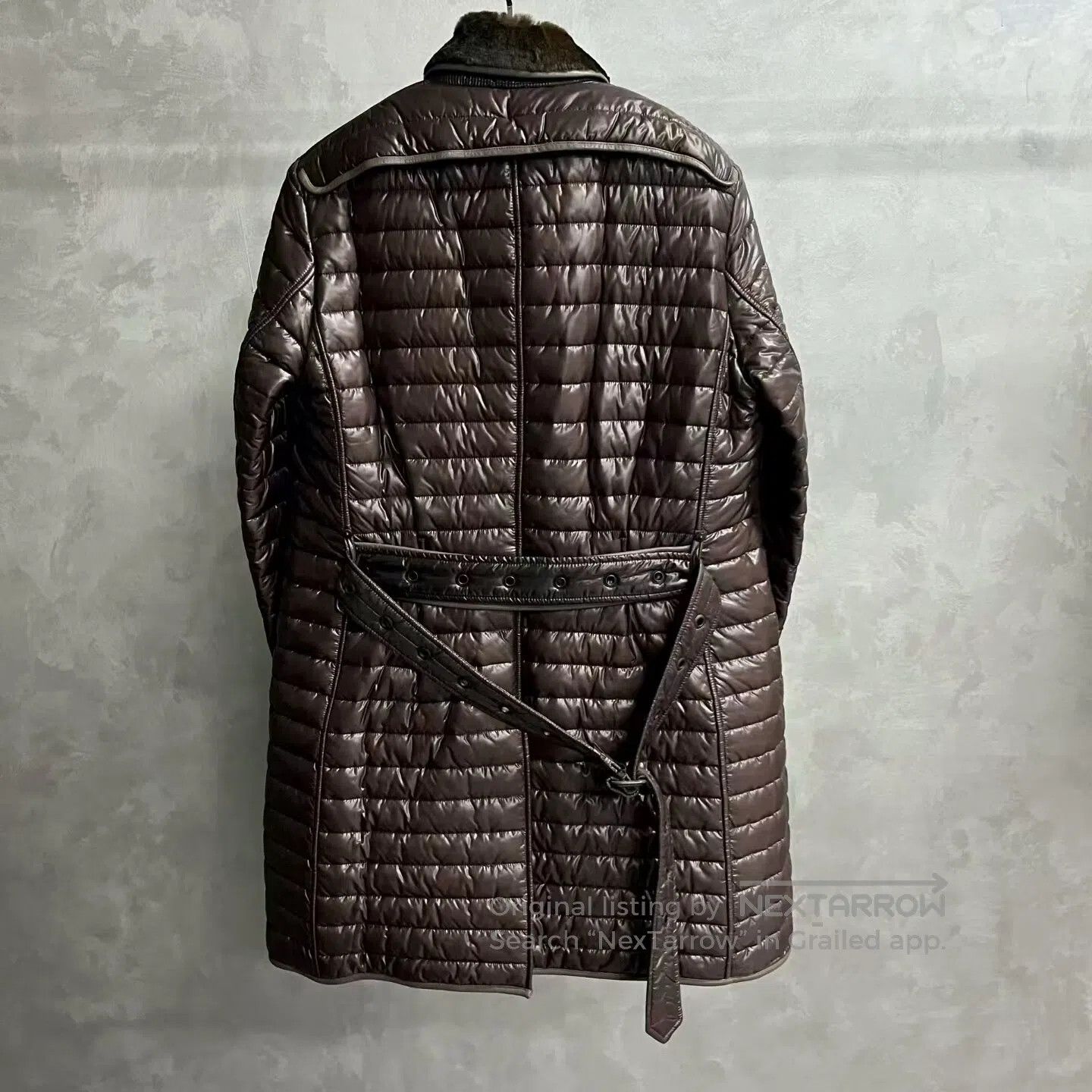 Burberry Burberry Striped fur collar jacket made of lamb wool with Size US M / EU 48-50 / 2 - 8 Thumbnail