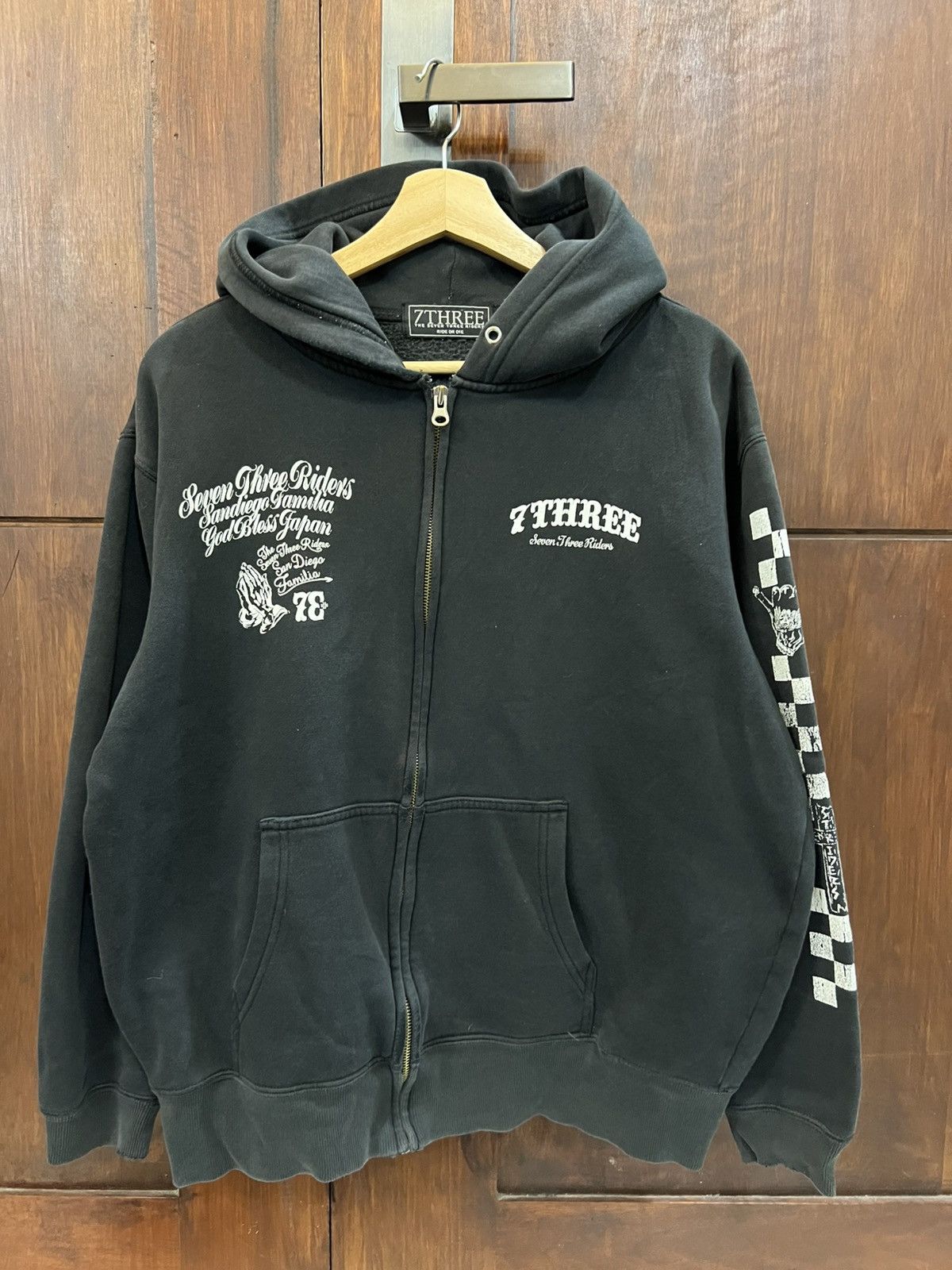If Six Was Nine × Japanese Brand × Le Grande Bleu (L.G.B.) Vintage 7Three Die Rider Dragon Hoodies Size US L / EU 52-54 / 3 - 4 Thumbnail