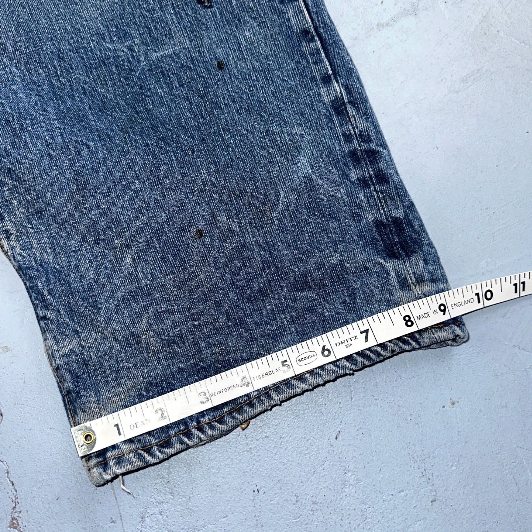 Levi's Levi's 501 Vintage 70s Jeans Men Medium Wash Redline Selvedge USA Distressed Cotton Straight Size US 32 / EU 48 - 6 Thumbnail
