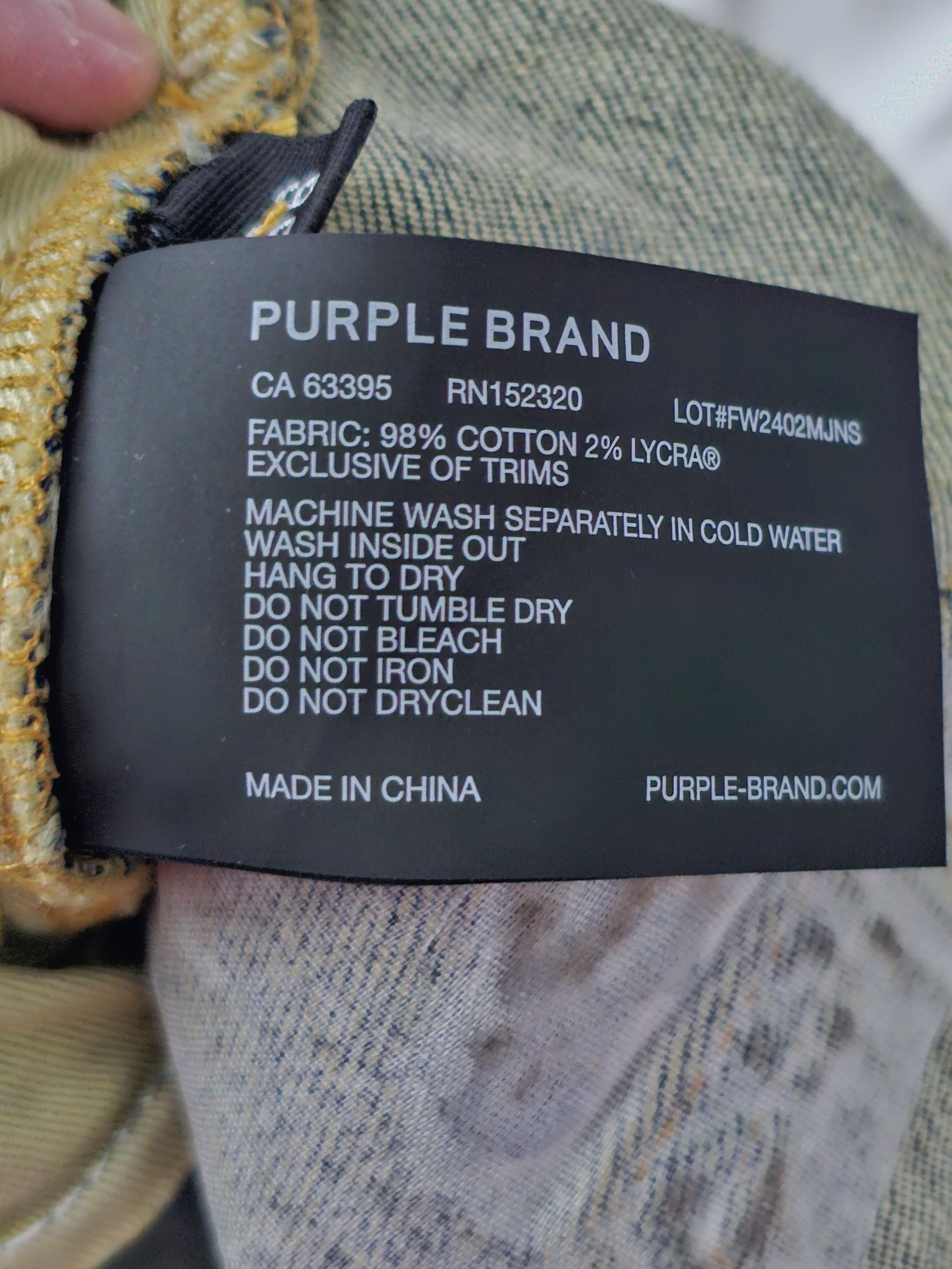 Purple Brand Purple special edition monogram jeans Size US 36 / EU 52 - 15 Thumbnail