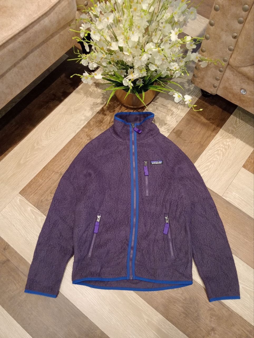 Patagonia PATAGONIA MEN'S PITON PURPLE RETRO PILE JACKET - REGULAR FIT Size US XXS / EU 40 - 1 Thumbnail