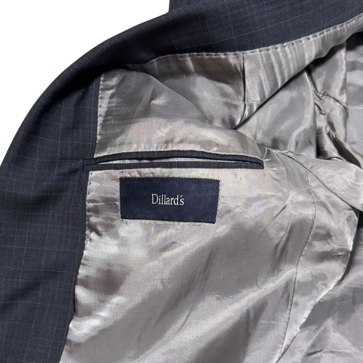 Hart Schaffner Marx Dillards Hart Schaffner Marx Navy Crosshatch Wool Blazer 44L Size 44L - 7 Thumbnail