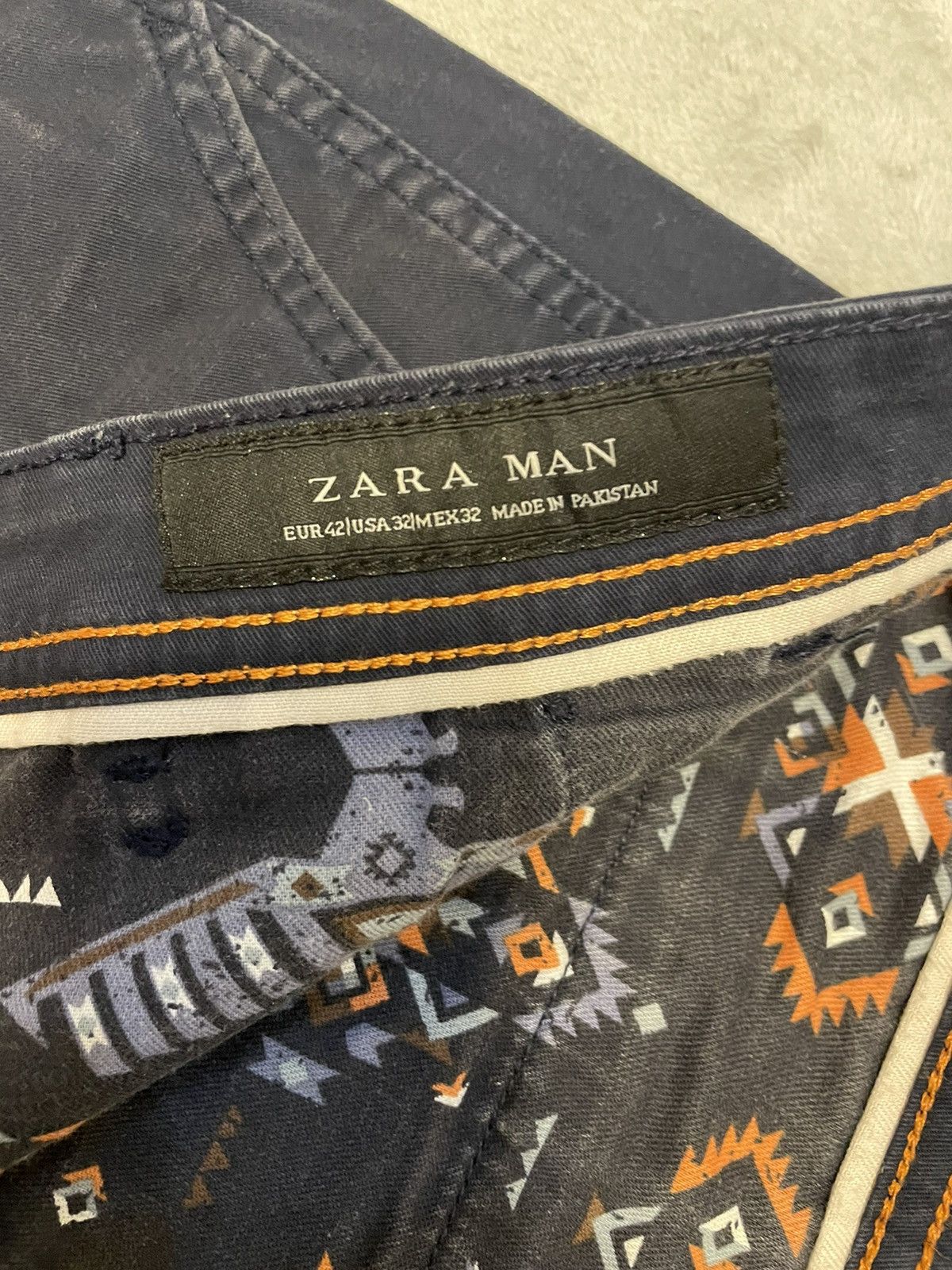 Zara Zara Man Bermuda Shorts - Size 32 - Navy Blue Size US 32 / EU 48 - 4 Thumbnail