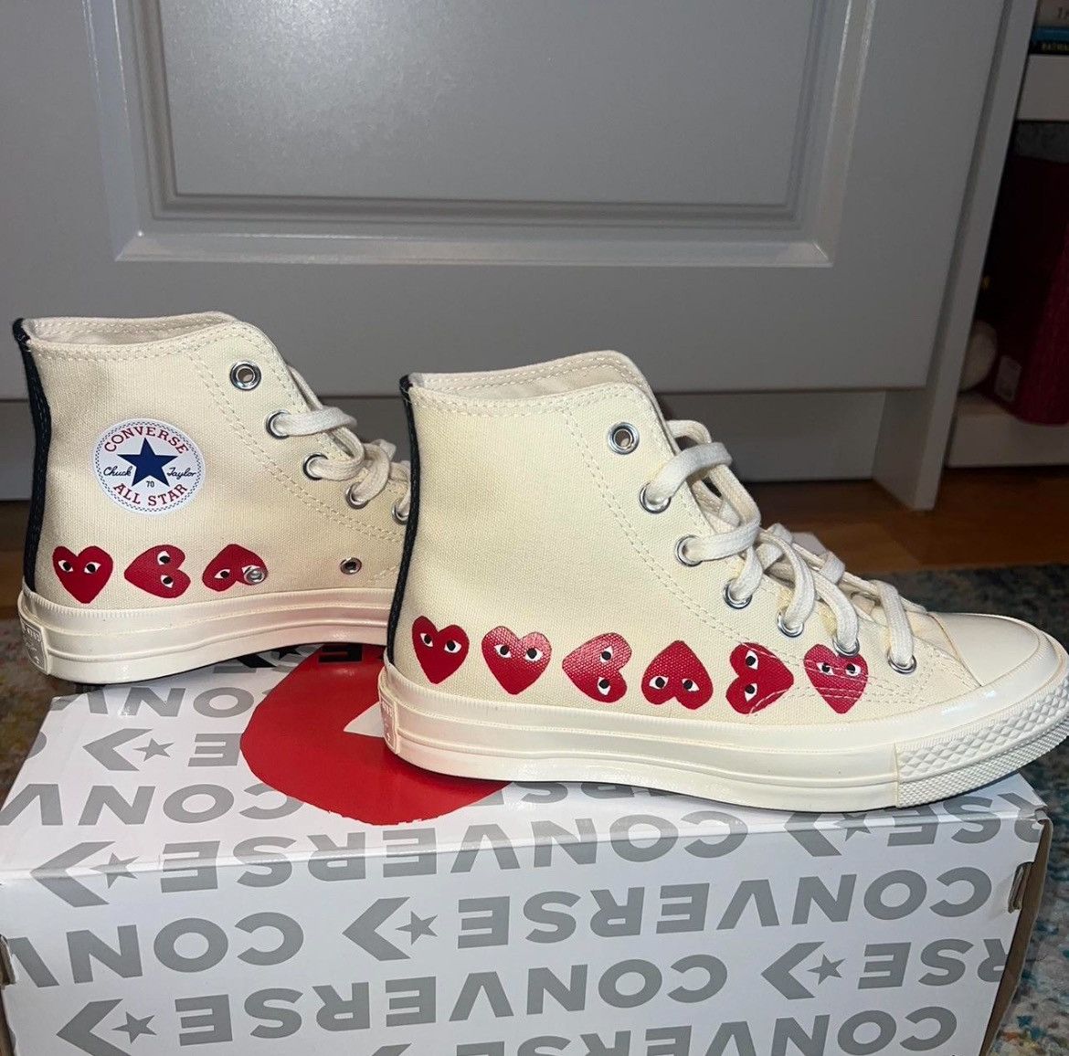 Comme des Garcons PLAY × Converse Converse x Comme des Garçons PLAY Chuck 70 Hi Size US 6 / IT 36 - 1 Thumbnail