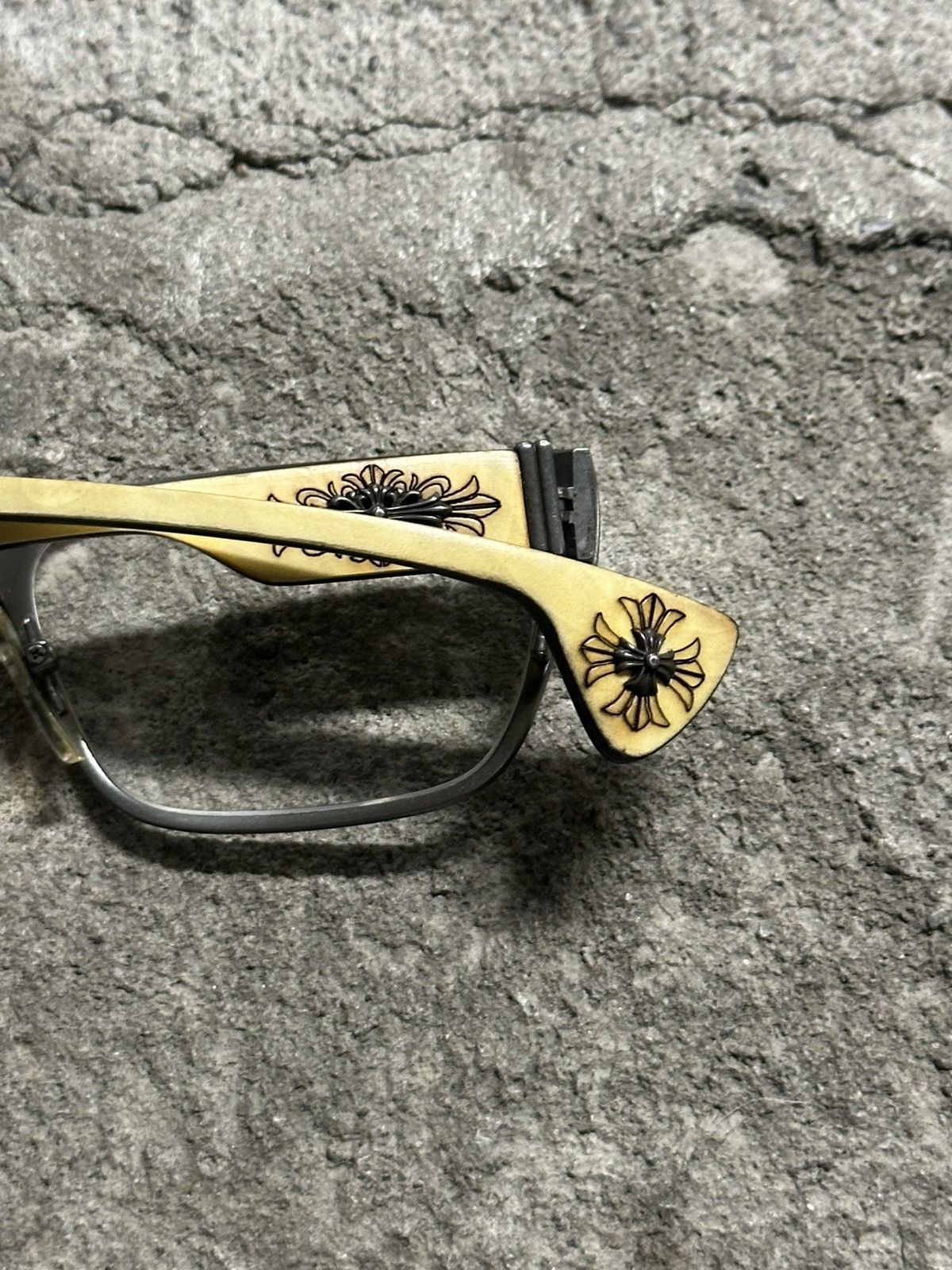 Chrome Hearts Chrome Hearts “Tipping Velvet” Silver/EBONY Vintage Glasses Size ONE SIZE - 8 Thumbnail