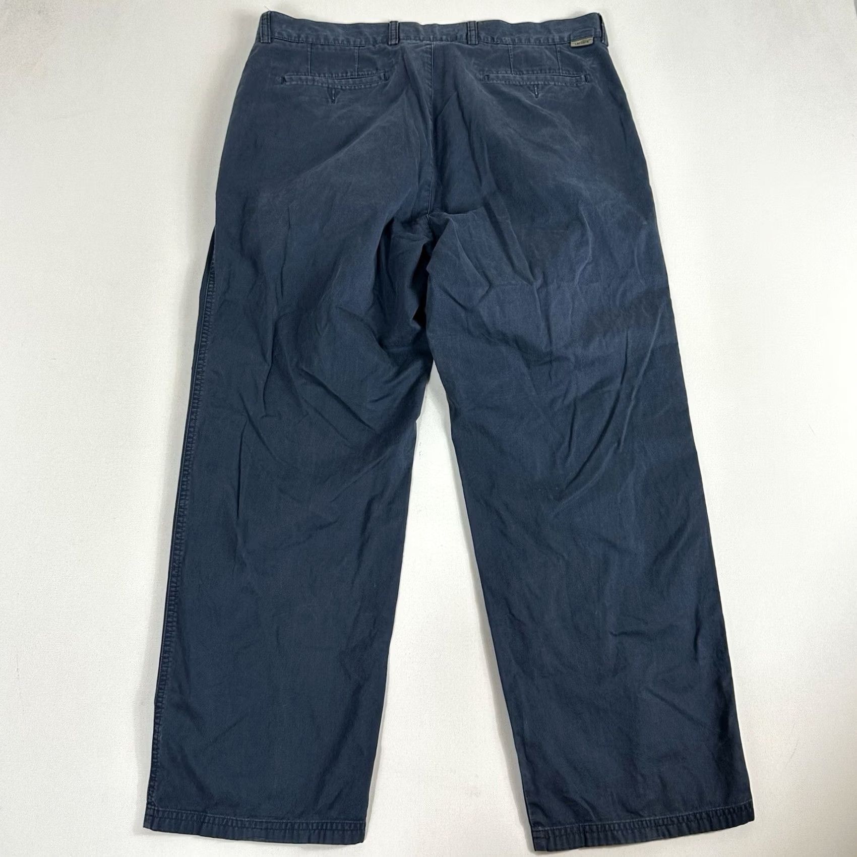 Lacoste Lacoste Chino Pants Men Regular Fit Blue Cotton EU 50 38x29 Preppy Size US 38 / EU 54 - 2 Thumbnail