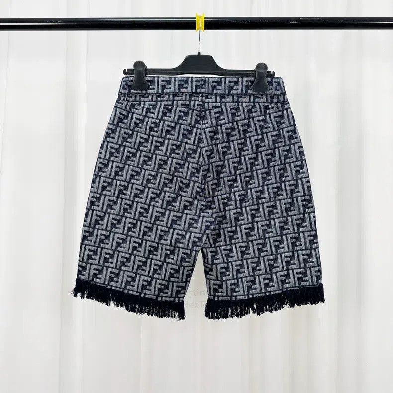 Fendi Fendi Monogrammed Full Print Denim Short Pants Size US 32 / EU 48 - 2 Thumbnail