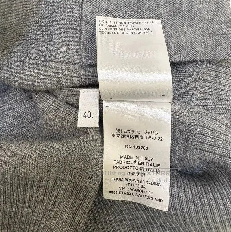 Thom Browne Thom Browne Gray Wool Short Sleeve Sweater . Size M / US 6-8 / IT 42-44 - 6 Thumbnail