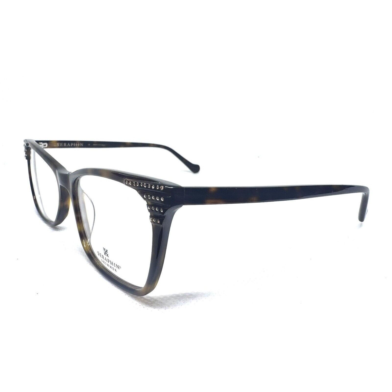 SERAPHIN SERAPHIN SHIMMER 13 TORT TORTOISE BROWN CRYSTALS EYEGLASSES Size ONE SIZE - 4 Thumbnail