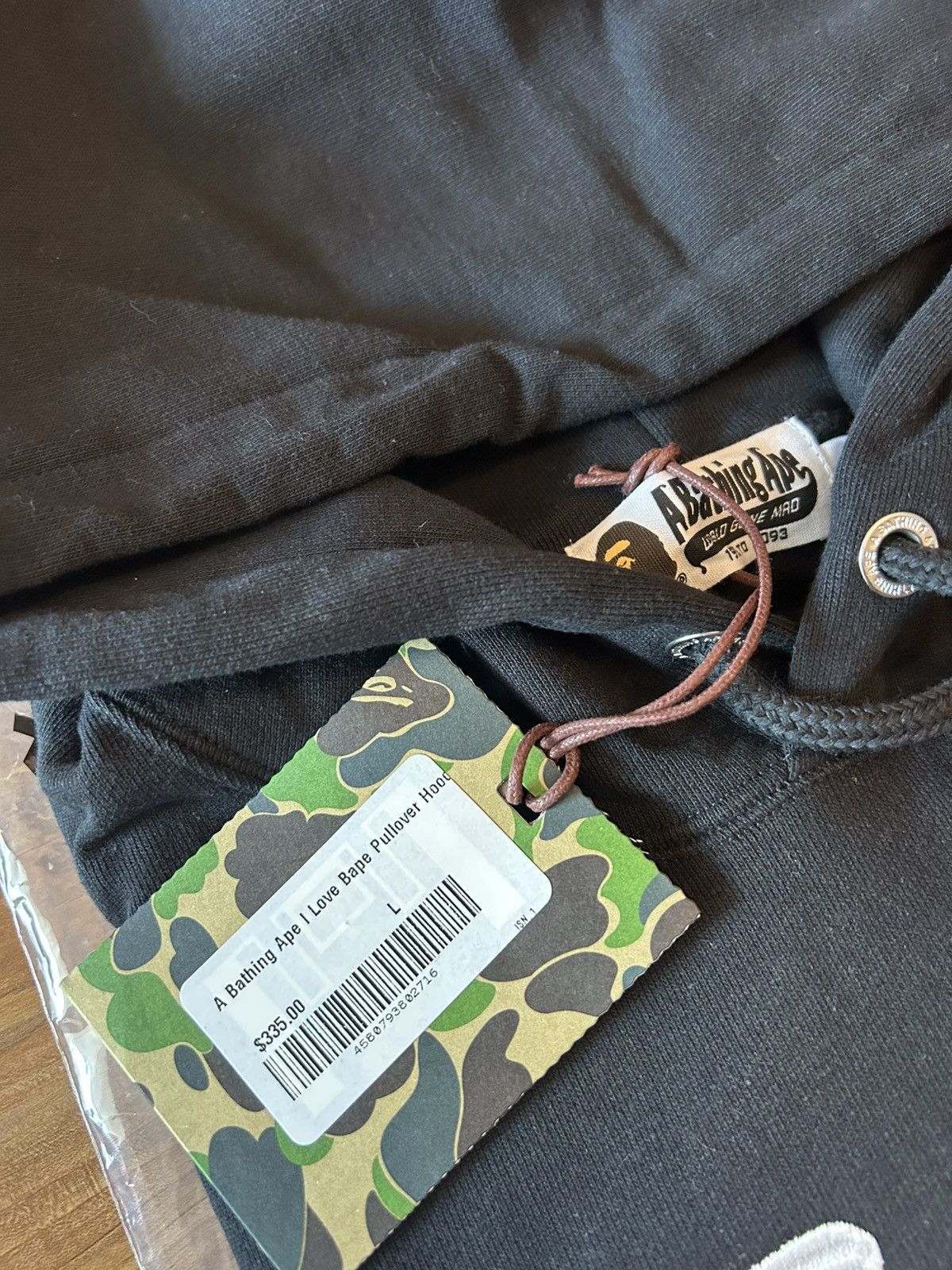 Bape NEW Bape I Love Bape Logo Pullover Hoodie Size US L / EU 52-54 / 3 - 8 Thumbnail