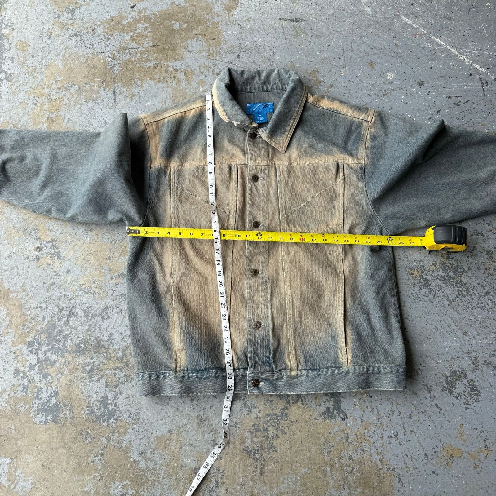 Other Vintage Y2K Tank Jeans Sand Wash Denim Jacket XL Size US XL / EU 56 / 4 - 4 Thumbnail