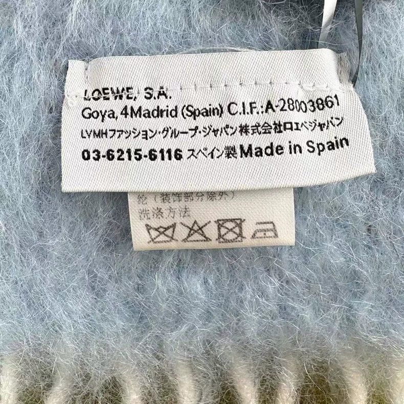 Loewe LOEWE Colorable patchwork horsehair scarf Size ONE SIZE - 5 Thumbnail