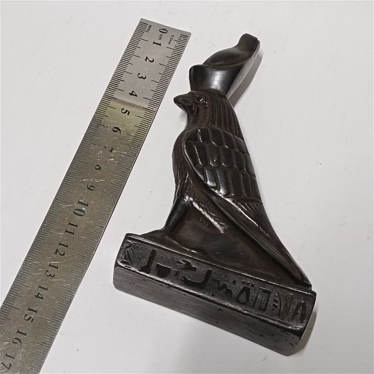 Other Egyptian Horus falcon statue hand-carved symbolic art piece Size ONE SIZE - 8 Thumbnail