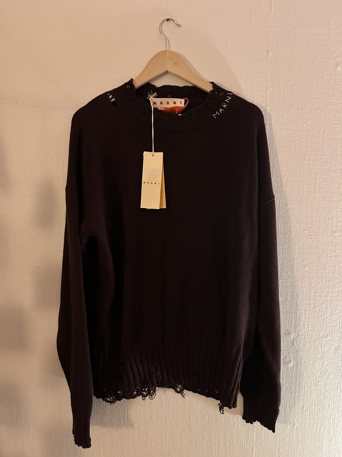 Marni Marni Logo Knit Sweater Size US M / EU 48-50 / 2 - 1 Thumbnail