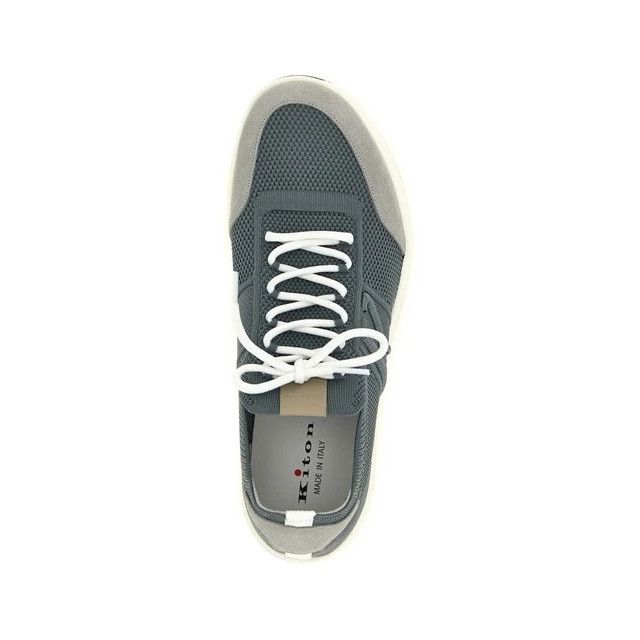 Kiton KITON Gray Technical cotton Sneakers New & Authentic (Men's Size US 8 / EU 41 - 4 Thumbnail