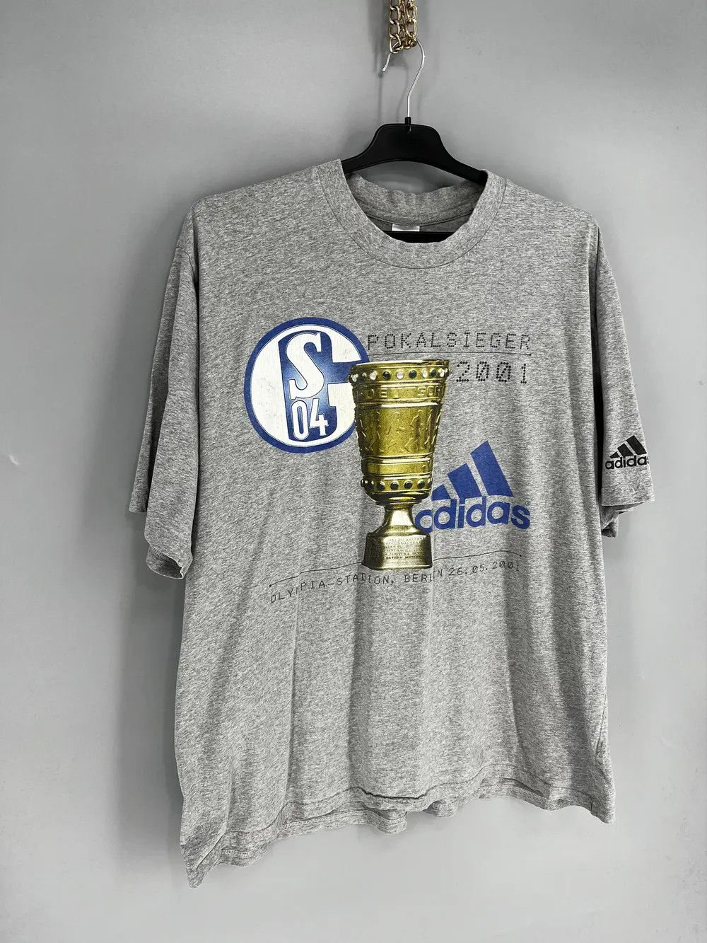 Adidas Adidas Schalke 04 Pokalsieger Cup Sieger Vintage T-shirt 00s Size US XL / EU 56 / 4 - 2 Thumbnail