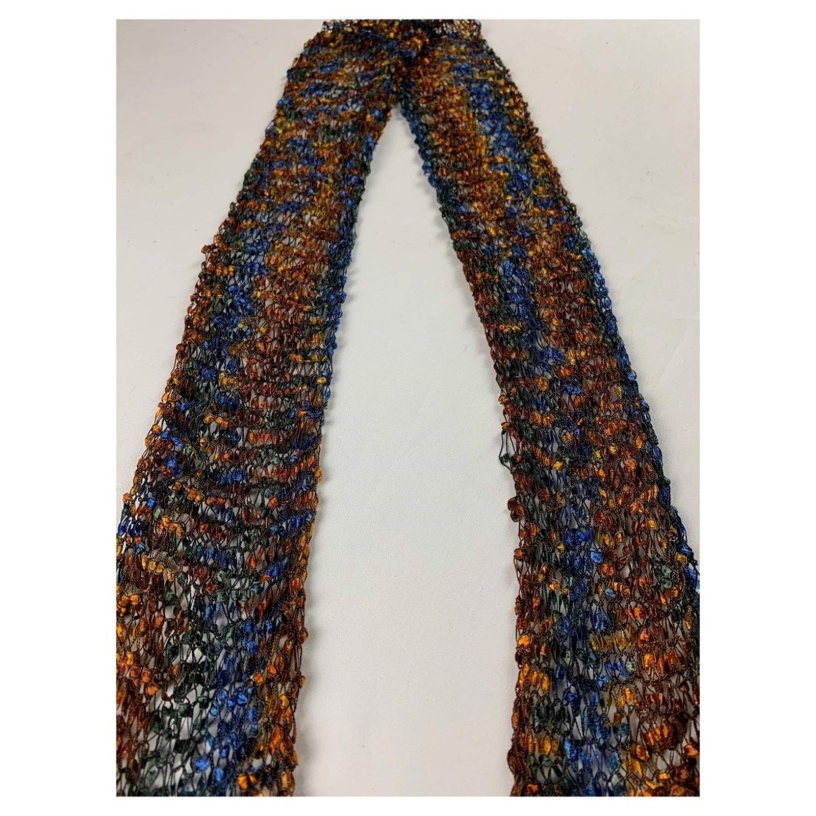 Other 3 Women’s Vintage Scarves Crochet Knit | Gray silver Size ONE SIZE - 4 Thumbnail