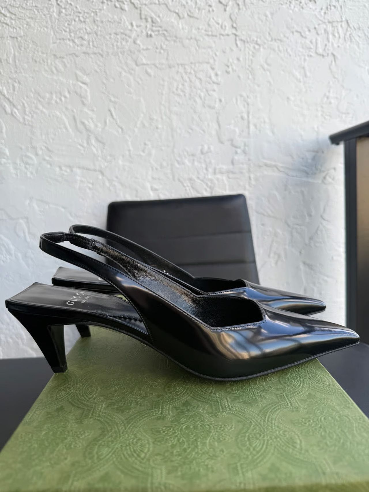 Gucci Gucci Interlocking G Slingback Pumps Size US 6.5 / IT 36.5 - 3 Thumbnail