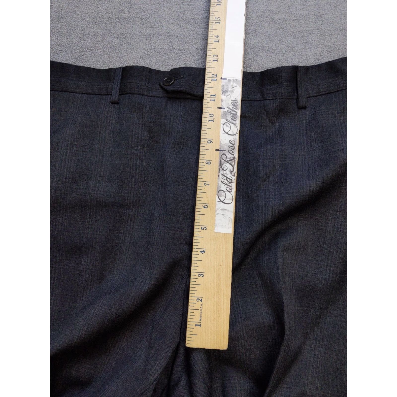 Pronto Uomo Pronto Uomo Couture Pants Mens 38x31 Gray Wool Blend Flat Front Italy Tollegno 1900 Dress Pants Size US 38 / EU 54 - 7 Thumbnail